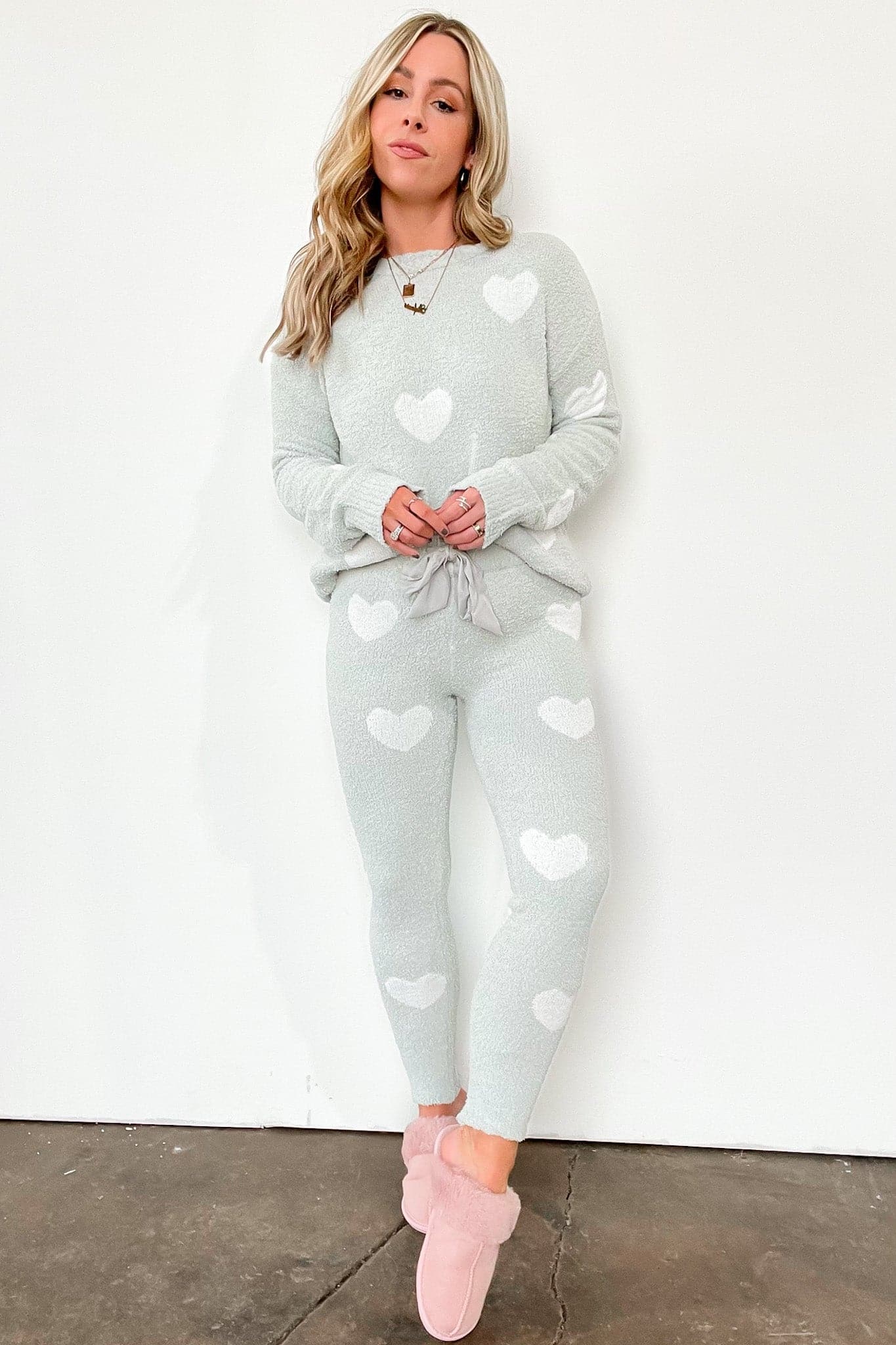  Have a Heart to Heart Print Sweater Knit Leggings - FINAL SALE - Madison and Mallory