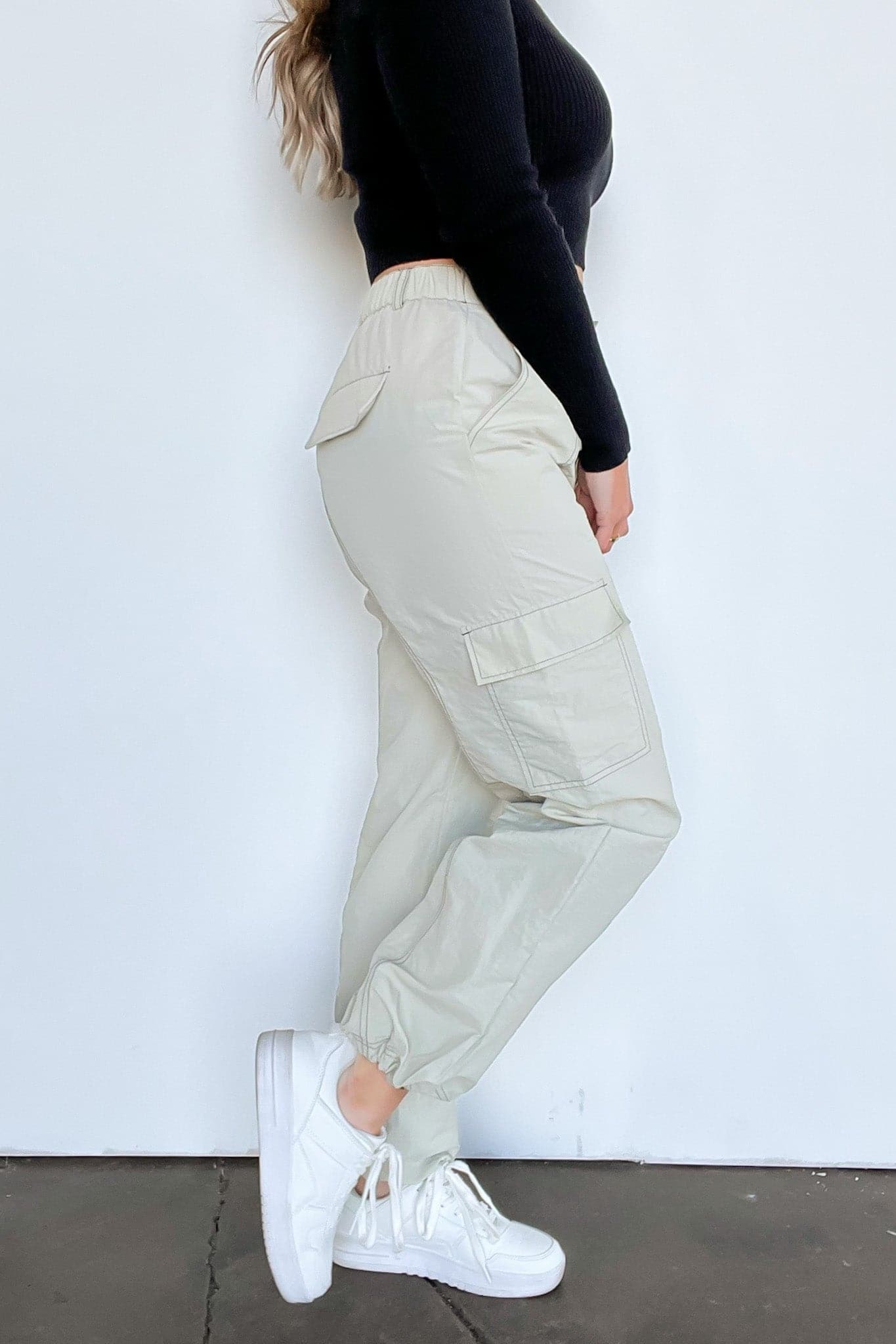  Hype Gal Cargo Parachute Pants - FINAL SALE - Madison and Mallory