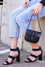  Apolline Faux Leather Strappy Heels - FINAL SALE - Madison and Mallory