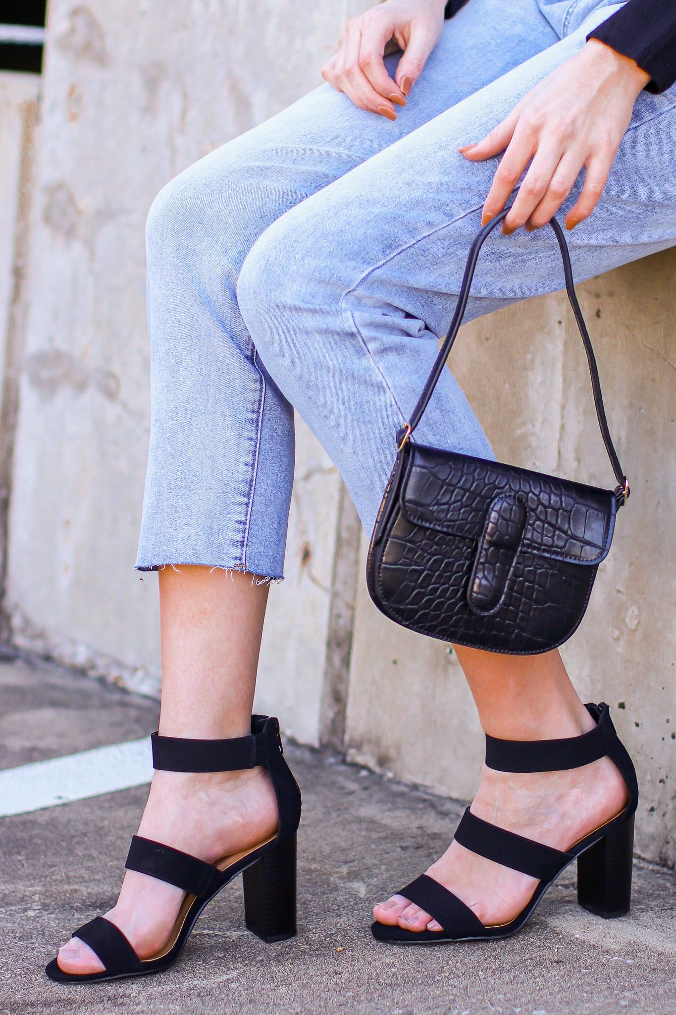  Apolline Faux Leather Strappy Heels - FINAL SALE - Madison and Mallory