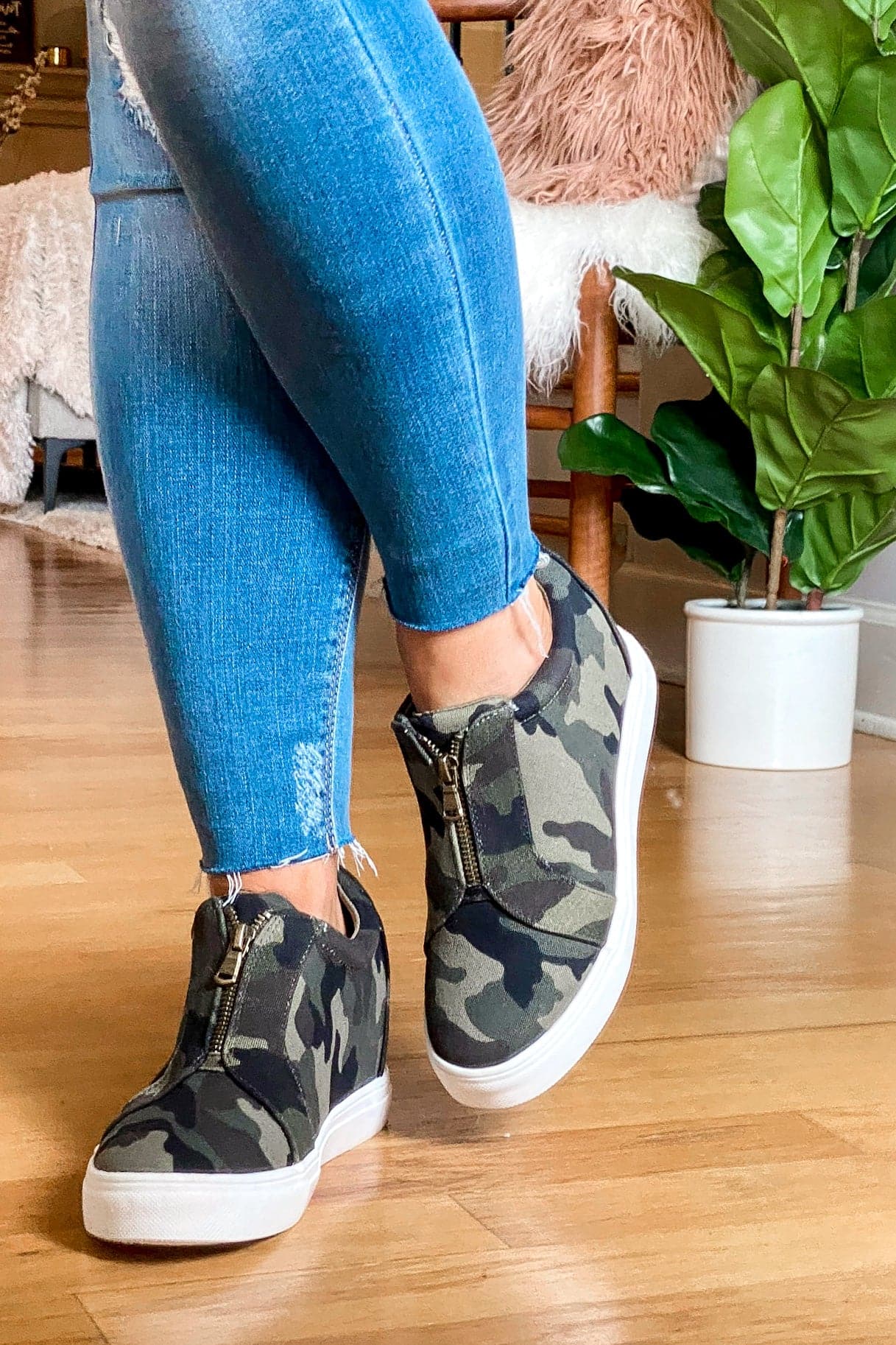 Camo sneaker wedges online