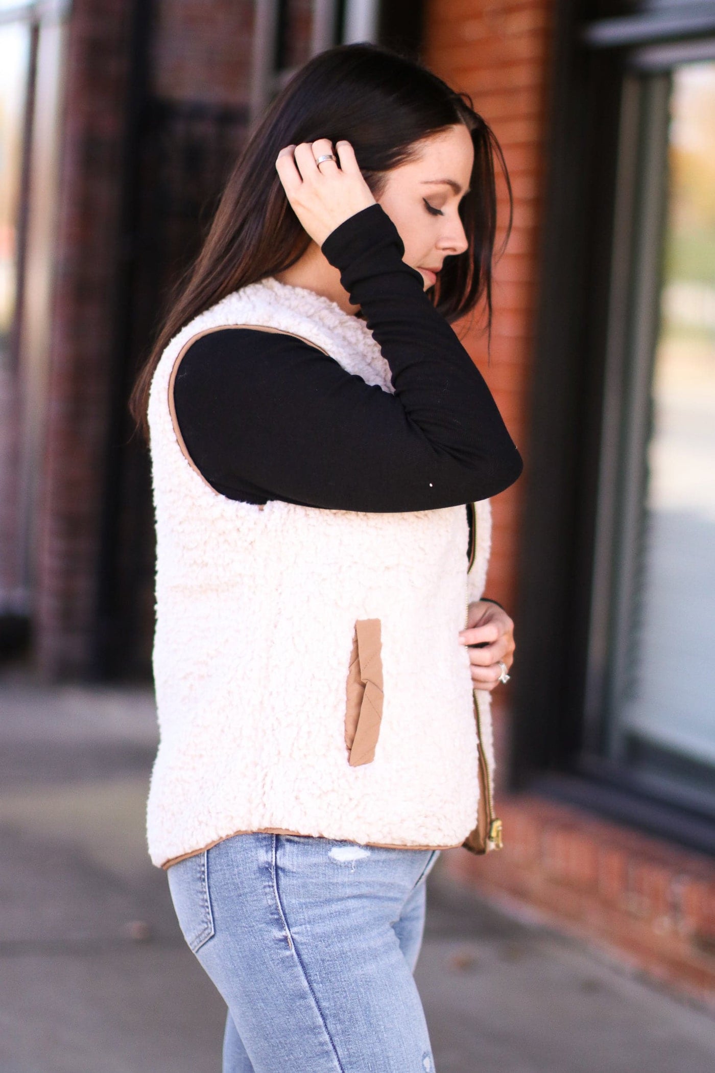  Norridge Reversible Sherpa Quilted Vest - FINAL SALE - Madison and Mallory