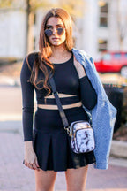 S / Black Crissy Flounce Tennis Skirt - FINAL SALE - Madison and Mallory