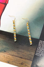 Multi Caitriona Rhinestone Drop Bar Earrings - FINAL SALE - Madison and Mallory