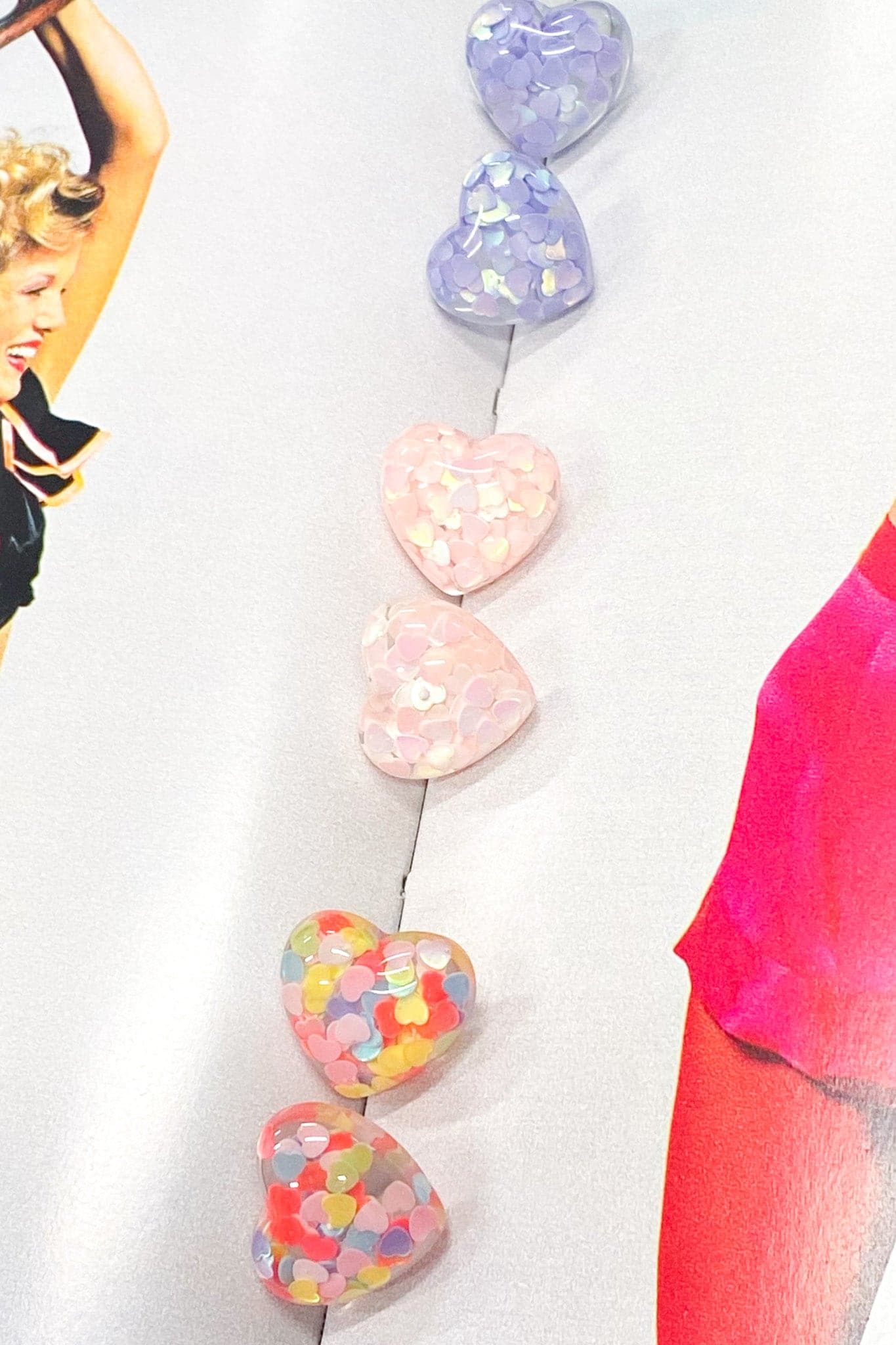 Love for All Confetti Heart Stud Earrings - Madison and Mallory
