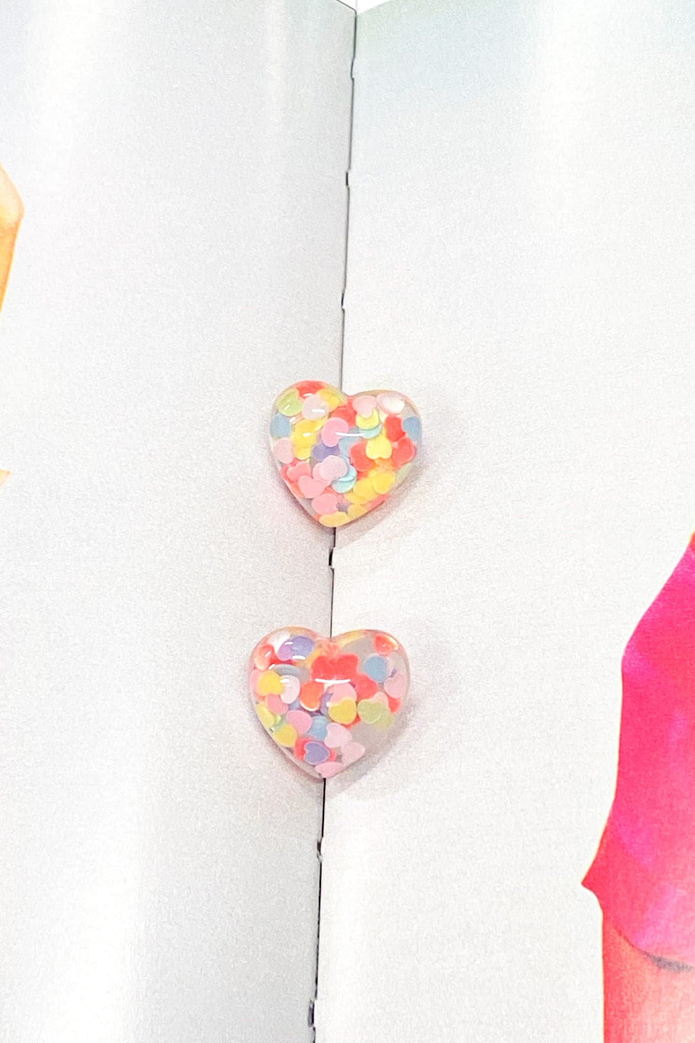 Multi Love for All Confetti Heart Stud Earrings - Madison and Mallory