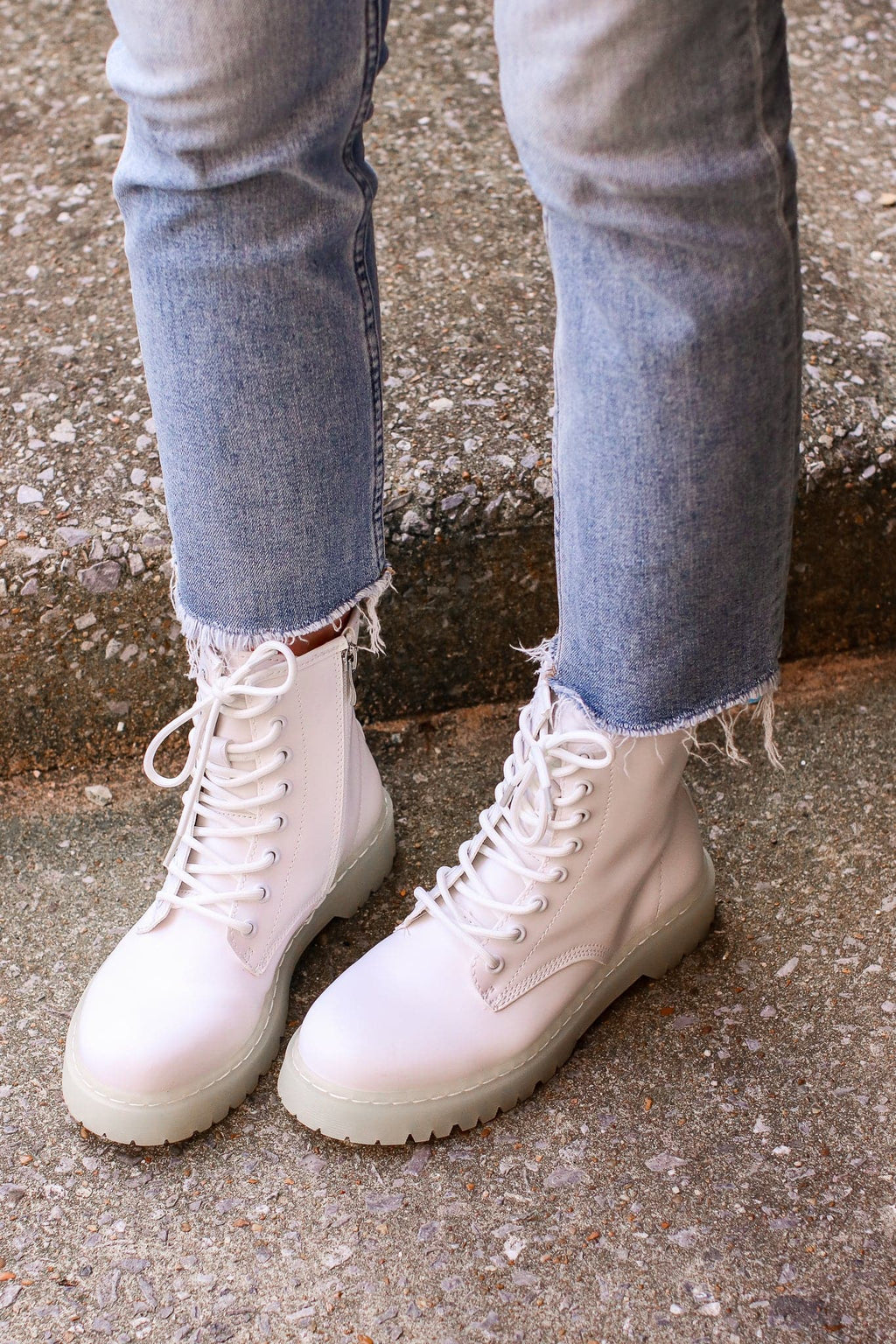  My Generation Faux Leather Combat Boots - FINAL SALE - Madison and Mallory