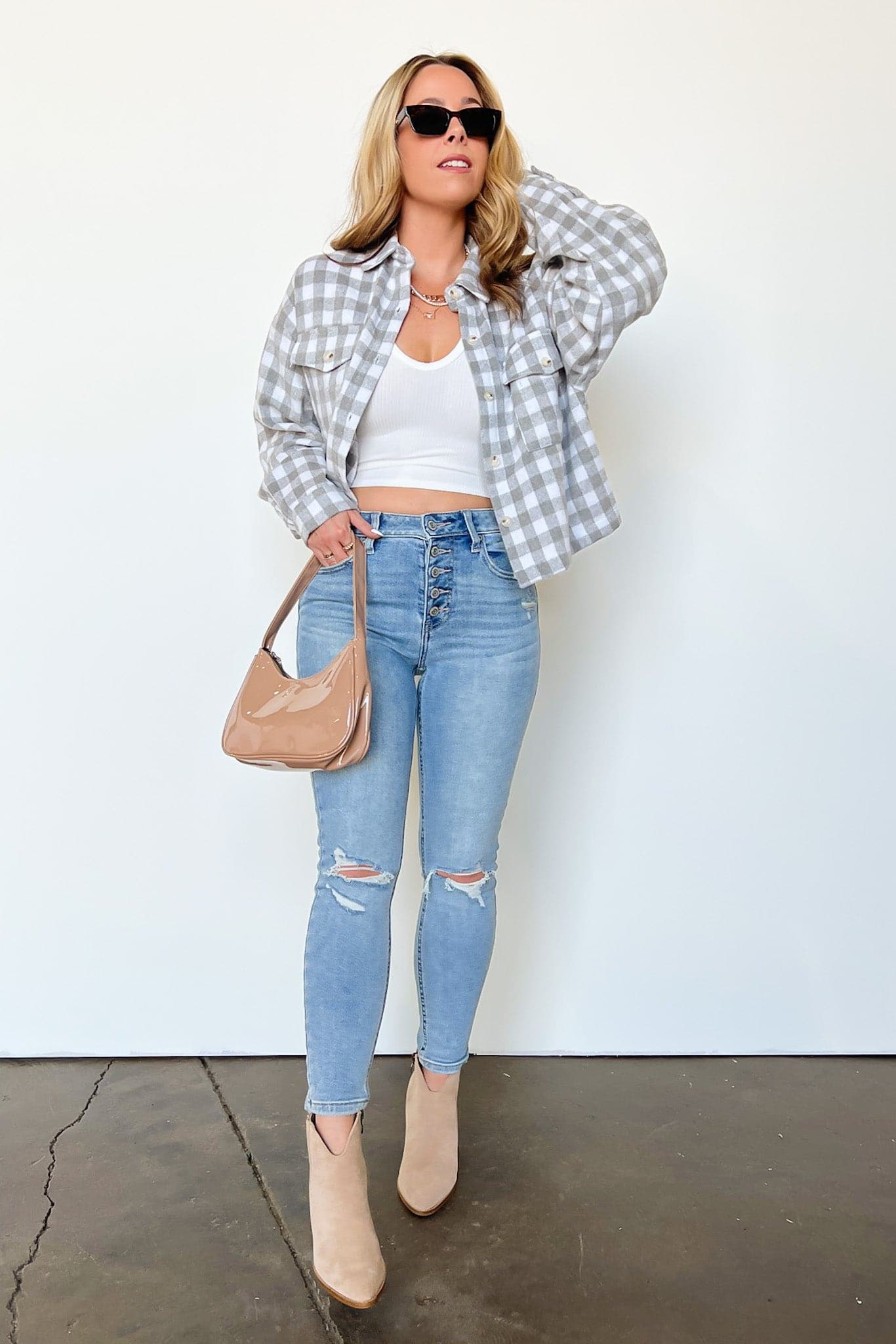 Dalarie High Rise Distressed Skinny Jeans FINAL SALE