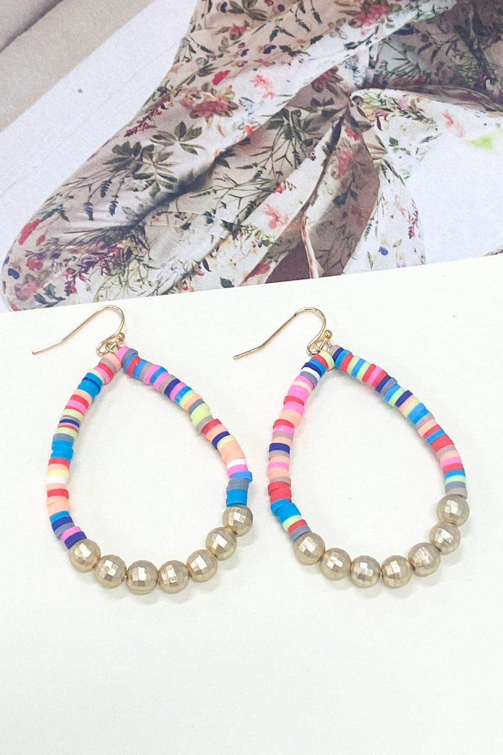 Multi Abeni Beaded Drop Earrings - FINAL SALE - Madison and Mallory