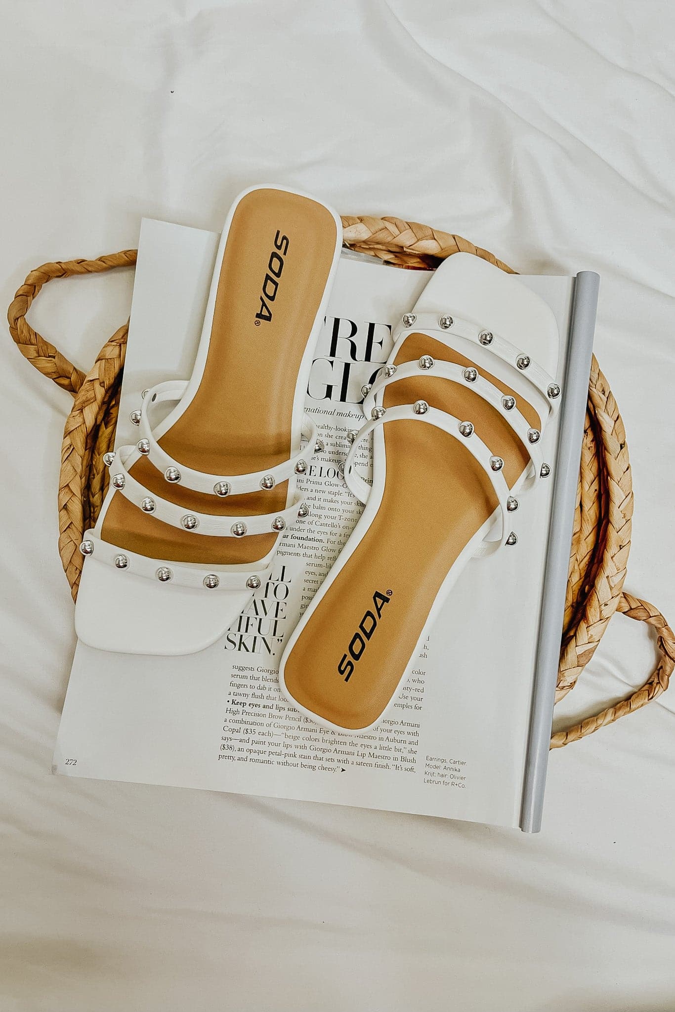  Slip on By Strappy Studded Sandals - FINAL SALE - Madison and Mallory