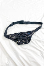 Black Major Moves Sequin Embellished Fanny Pack - FINAL SALE - Madison and Mallory