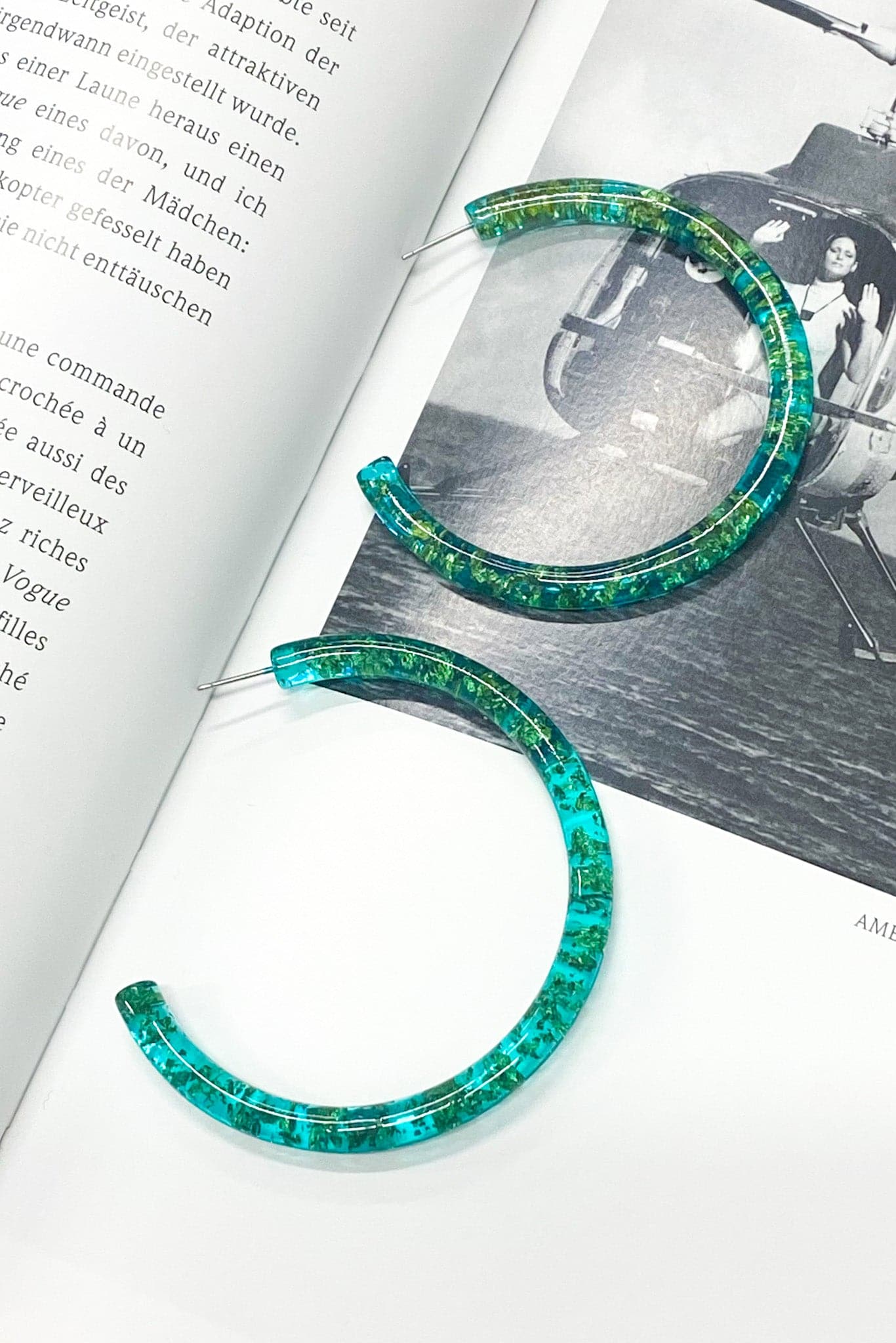 Jehani Acrylic Hoop Earrings - FINAL SALE - Madison and Mallory
