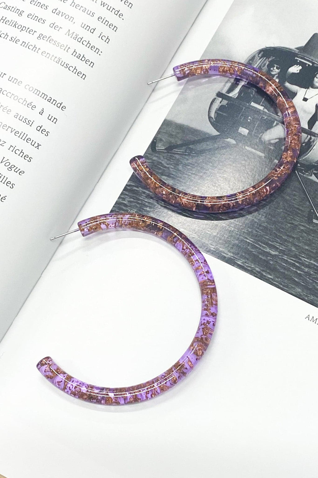 Jehani Acrylic Hoop Earrings - FINAL SALE - Madison and Mallory