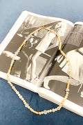 Beige Salidah Long Beaded Necklace - FINAL SALE - Madison and Mallory