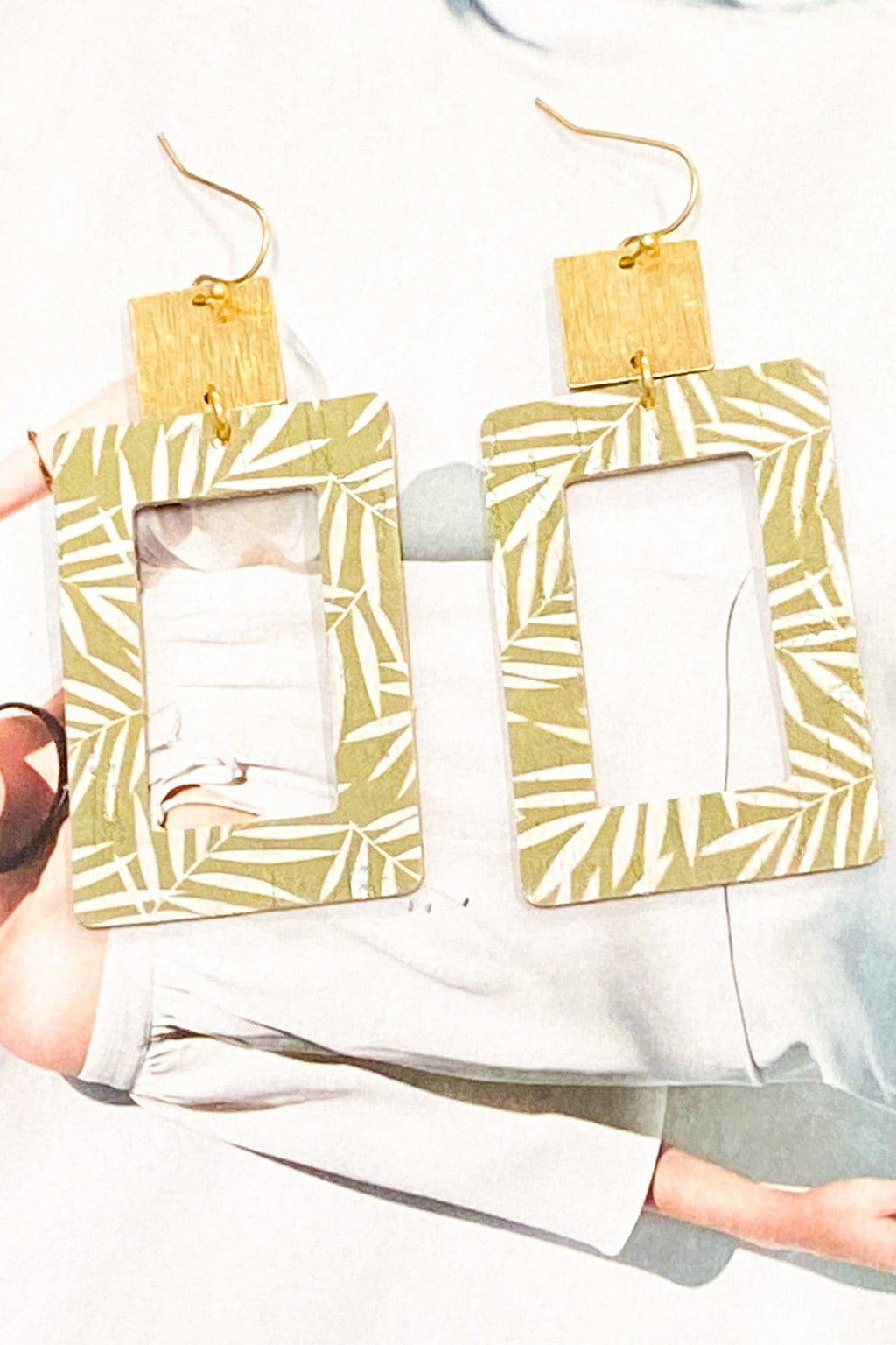 Mint Tropic of Discussion Geo Drop Earrings - FINAL SALE - Madison and Mallory