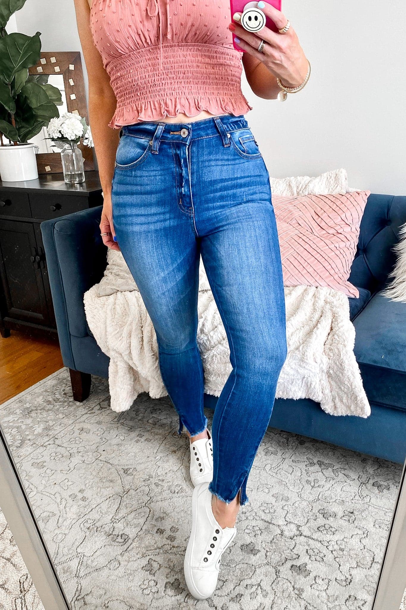 Medium / 1/24 Lorie Raw Hem Skinny Jeans - FINAL SALE - Madison and Mallory