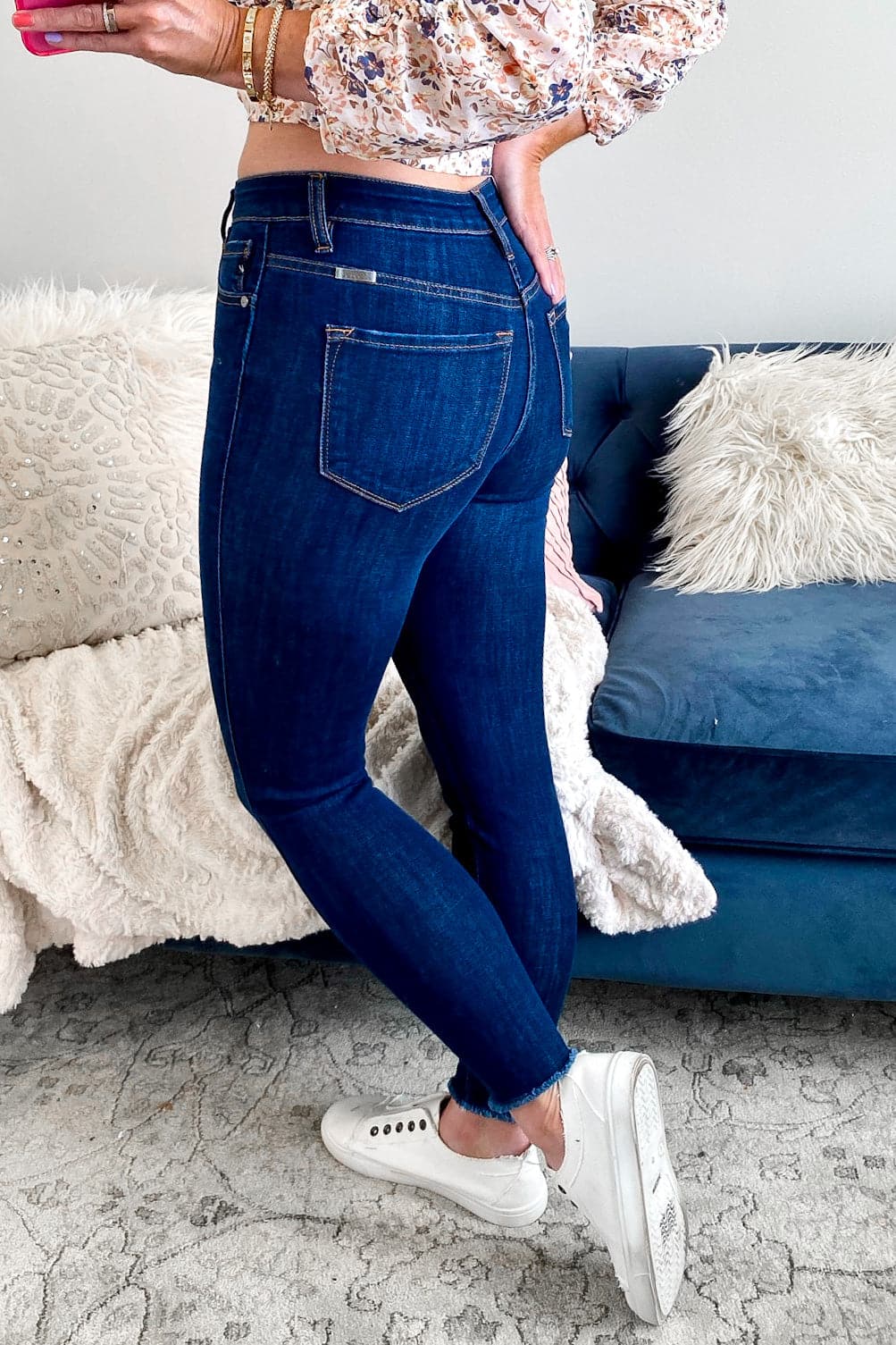  Lorie Raw Hem Skinny Jeans - FINAL SALE - Madison and Mallory