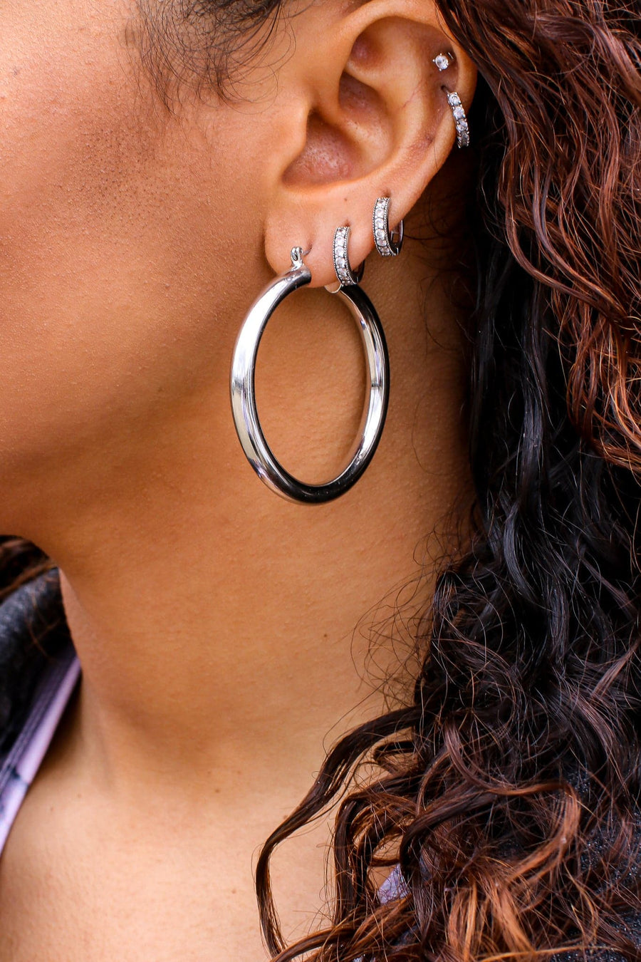 Silver So Into It Hoop Earrings - FINAL SALE - Madison and Mallory