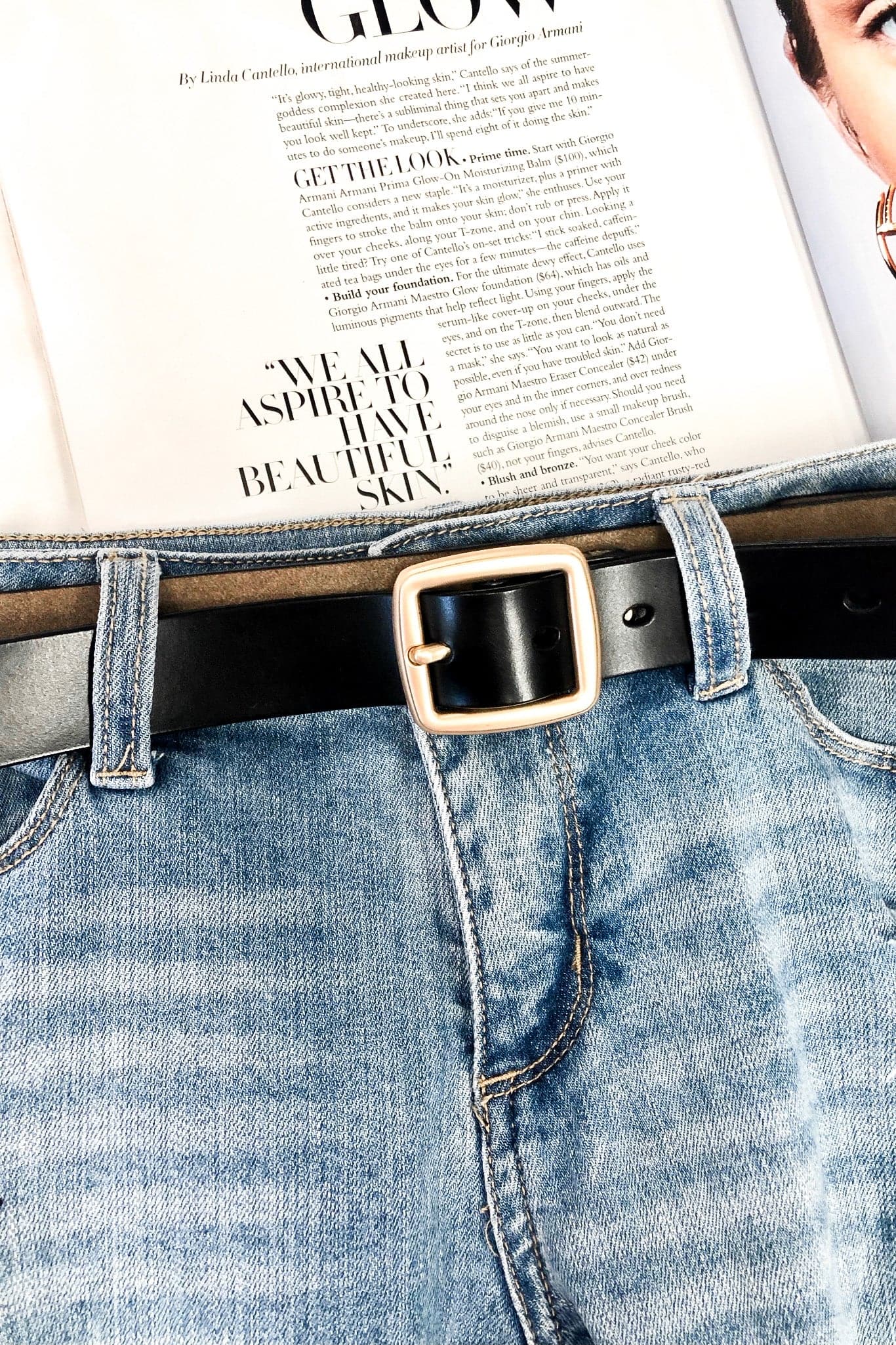  Carmichael Leather Buckle Belt - FINAL SALE - Madison and Mallory