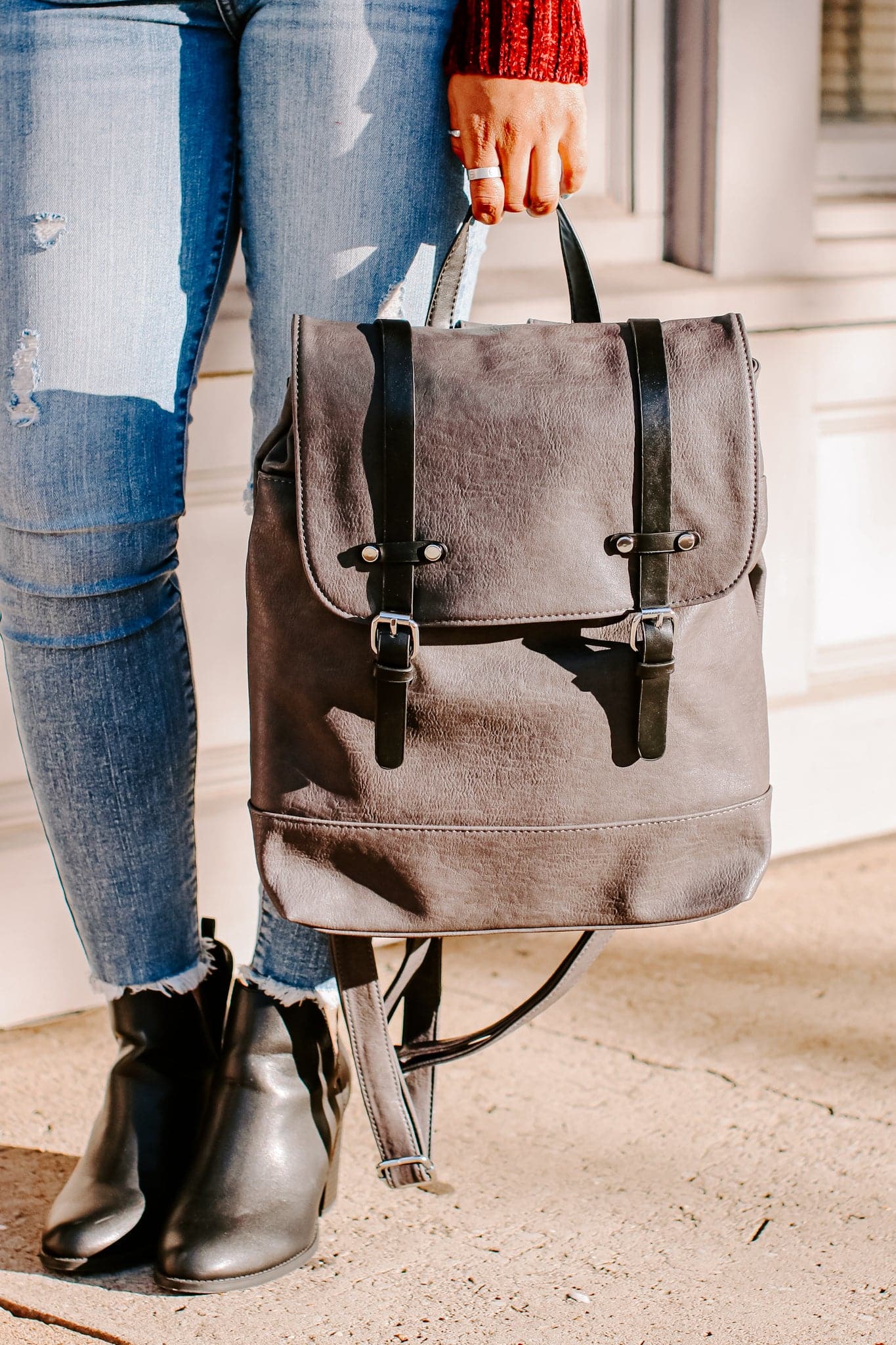  Trend Ambassador Faux Leather Backpack - FINAL SALE - Madison and Mallory