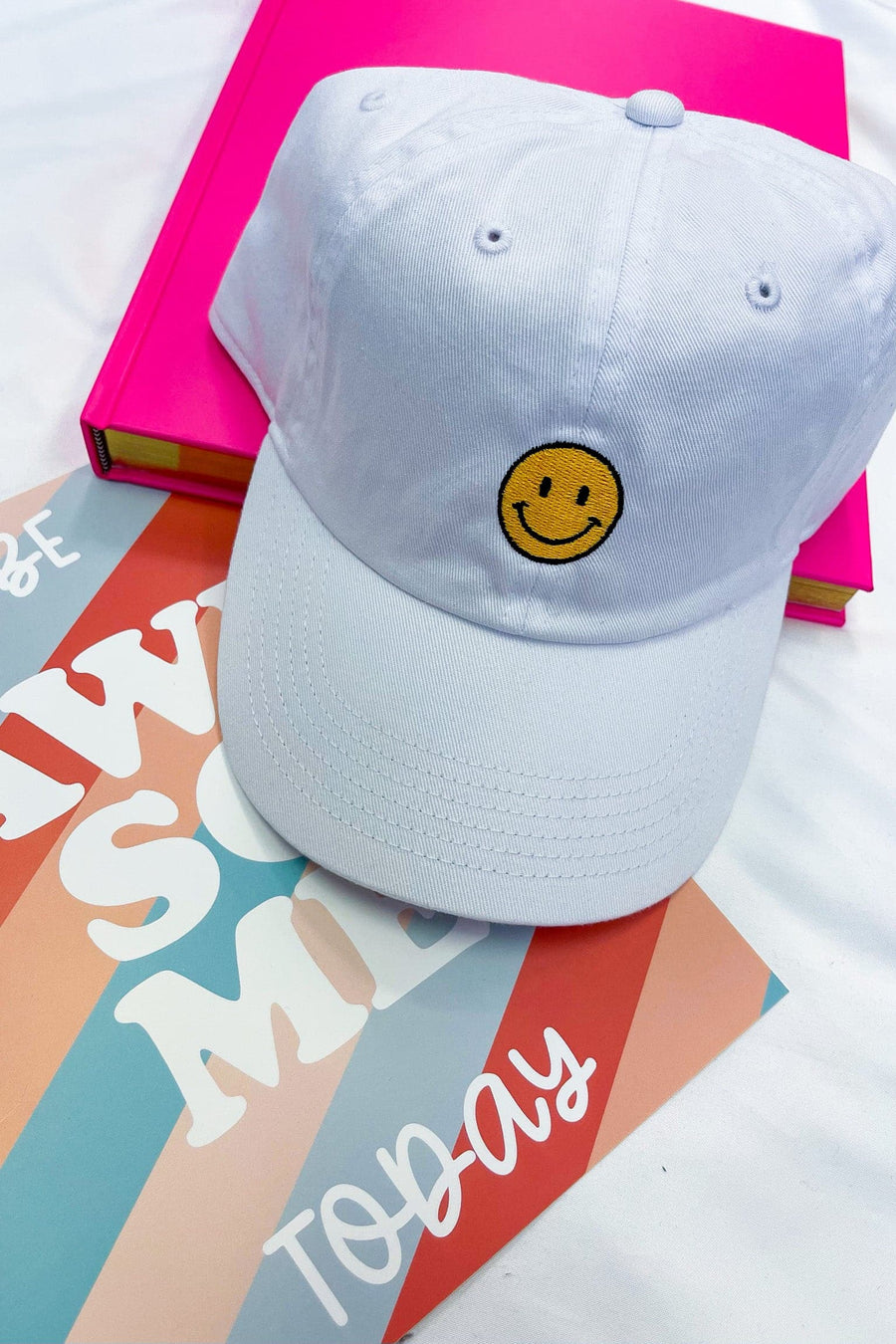  Keep a Smile Embroidered Dad Hat - FINAL SALE - Madison and Mallory