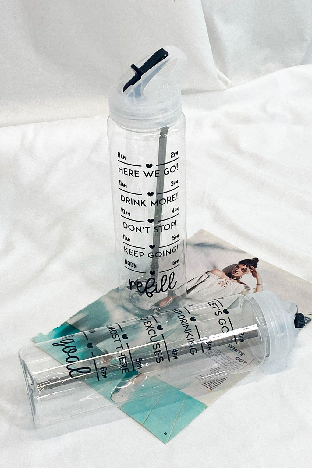 Refill / 32oz. Daily Tracker Straw Water Bottle - FINAL SALE - Madison and Mallory