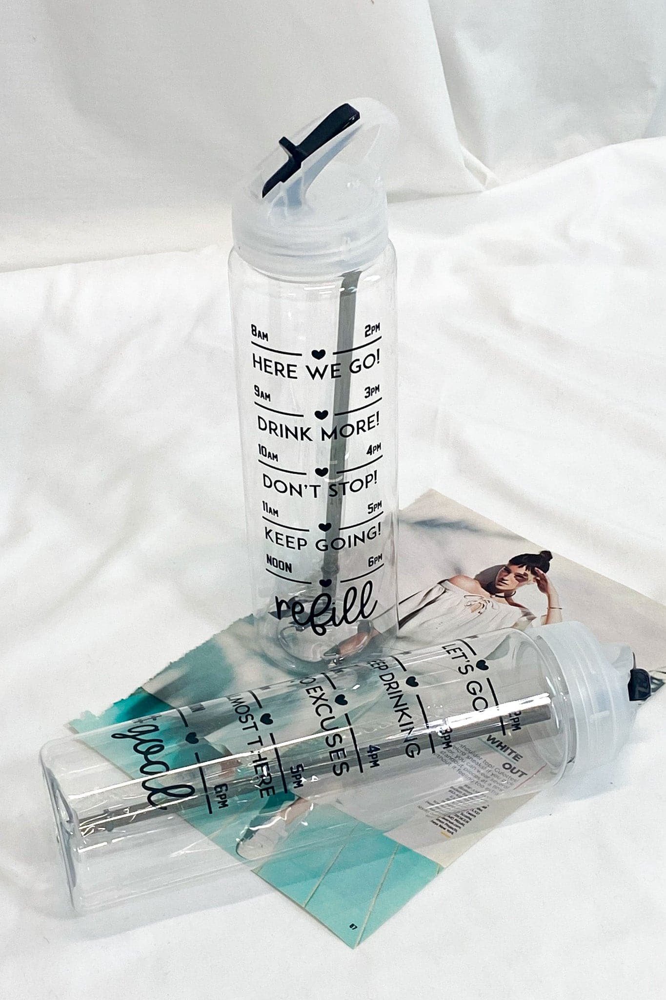 Refill / 32oz. Daily Tracker Straw Water Bottle - FINAL SALE - Madison and Mallory