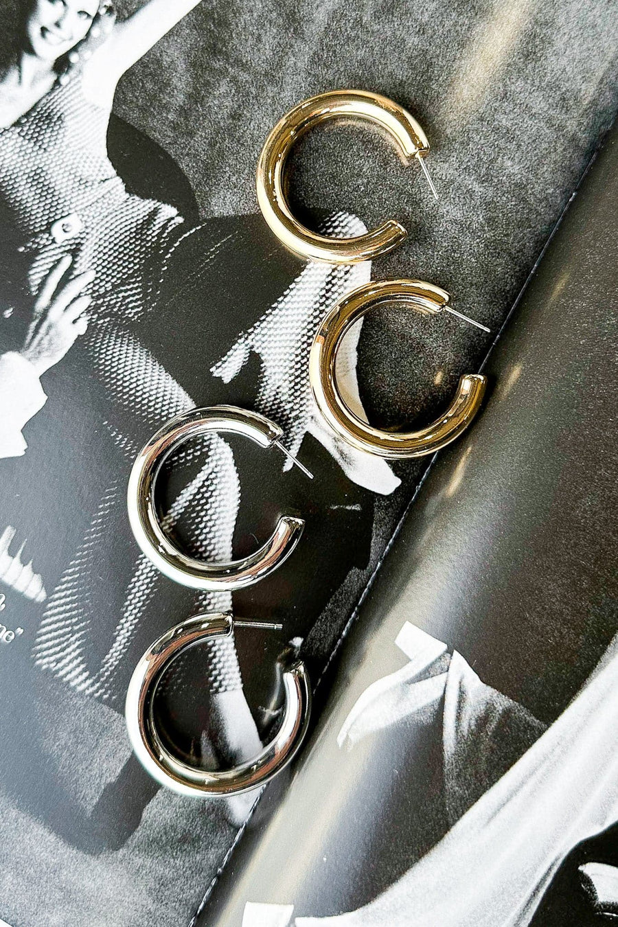  Iconic Entrance Chunky Hoop Earrings - BACK IN STOCK - Madison and Mallory