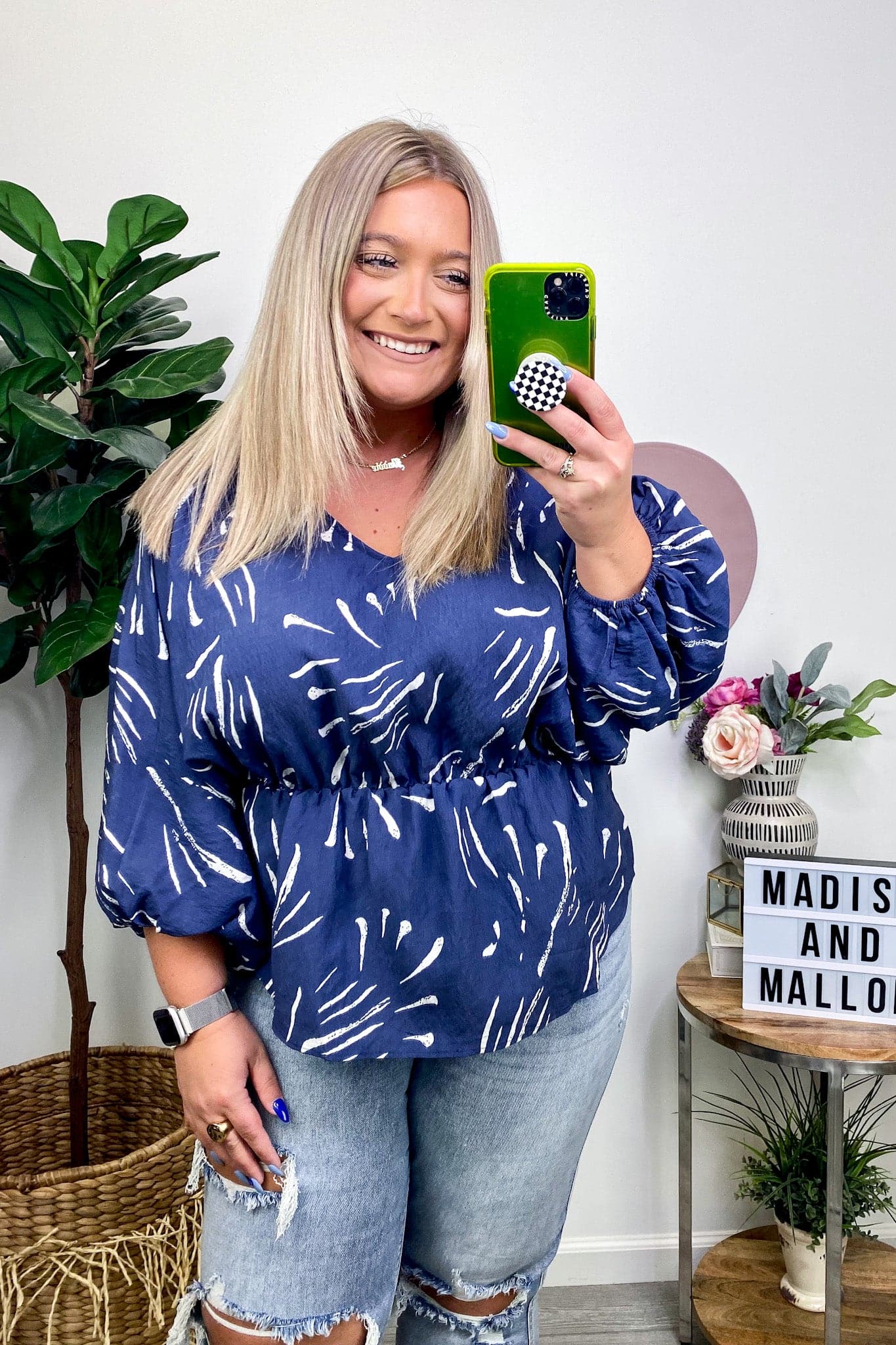  Relaxing Getaway Elastic Waist Top - FINAL SALE - Madison and Mallory