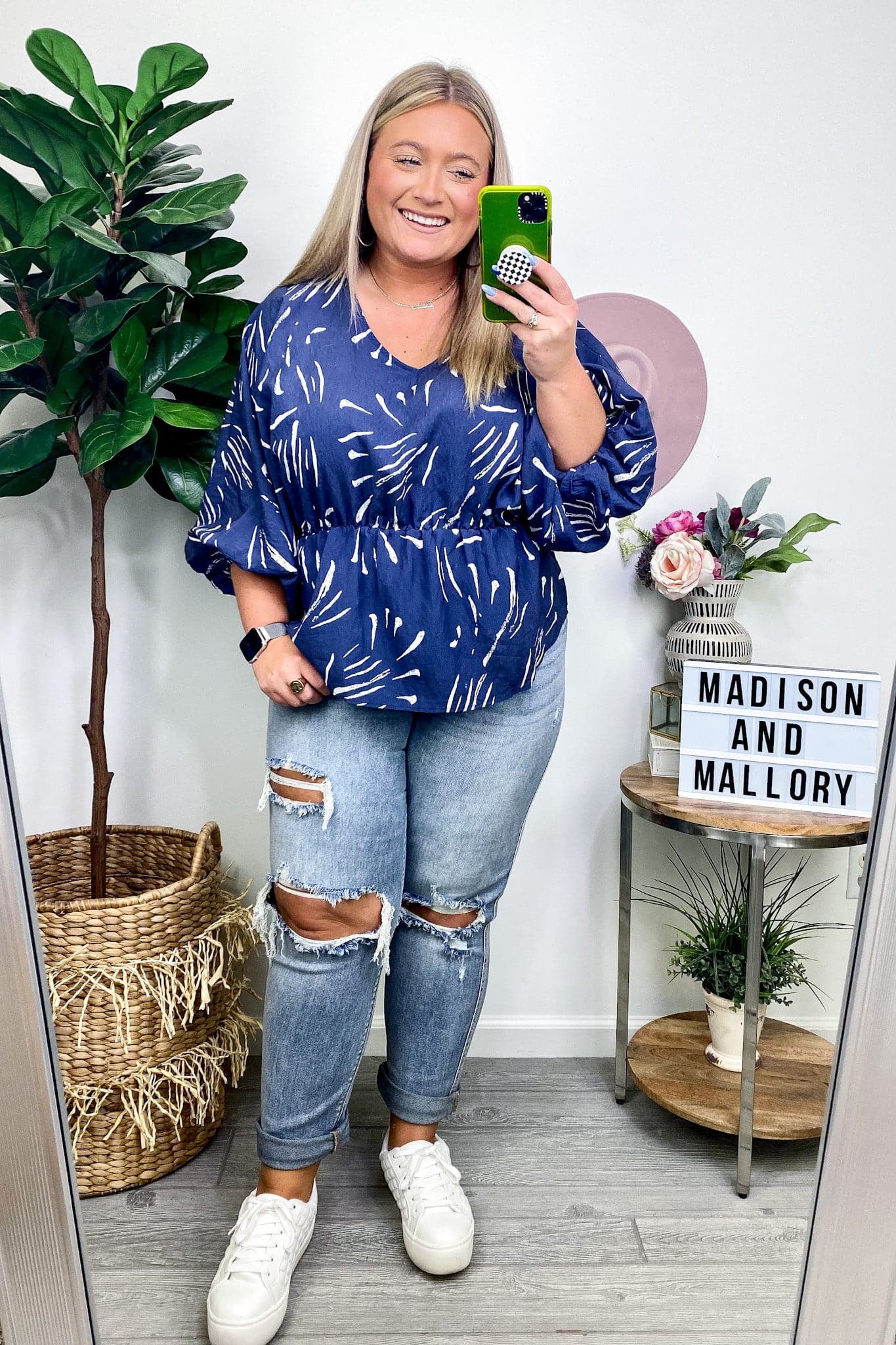  Relaxing Getaway Elastic Waist Top - FINAL SALE - Madison and Mallory