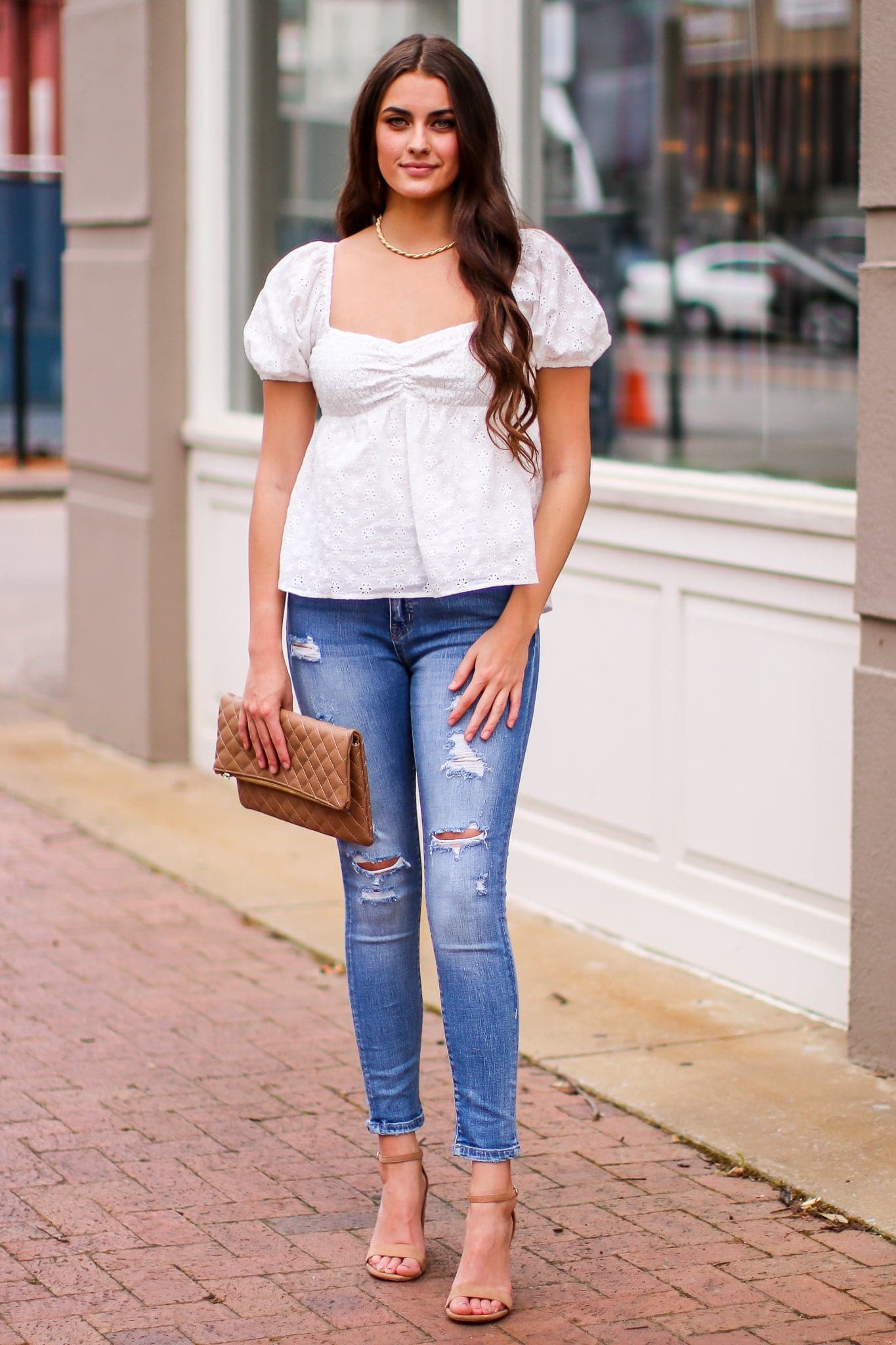  Love Someone High Rise Distressed Skinny Jeans - FINAL SALE - Madison and Mallory
