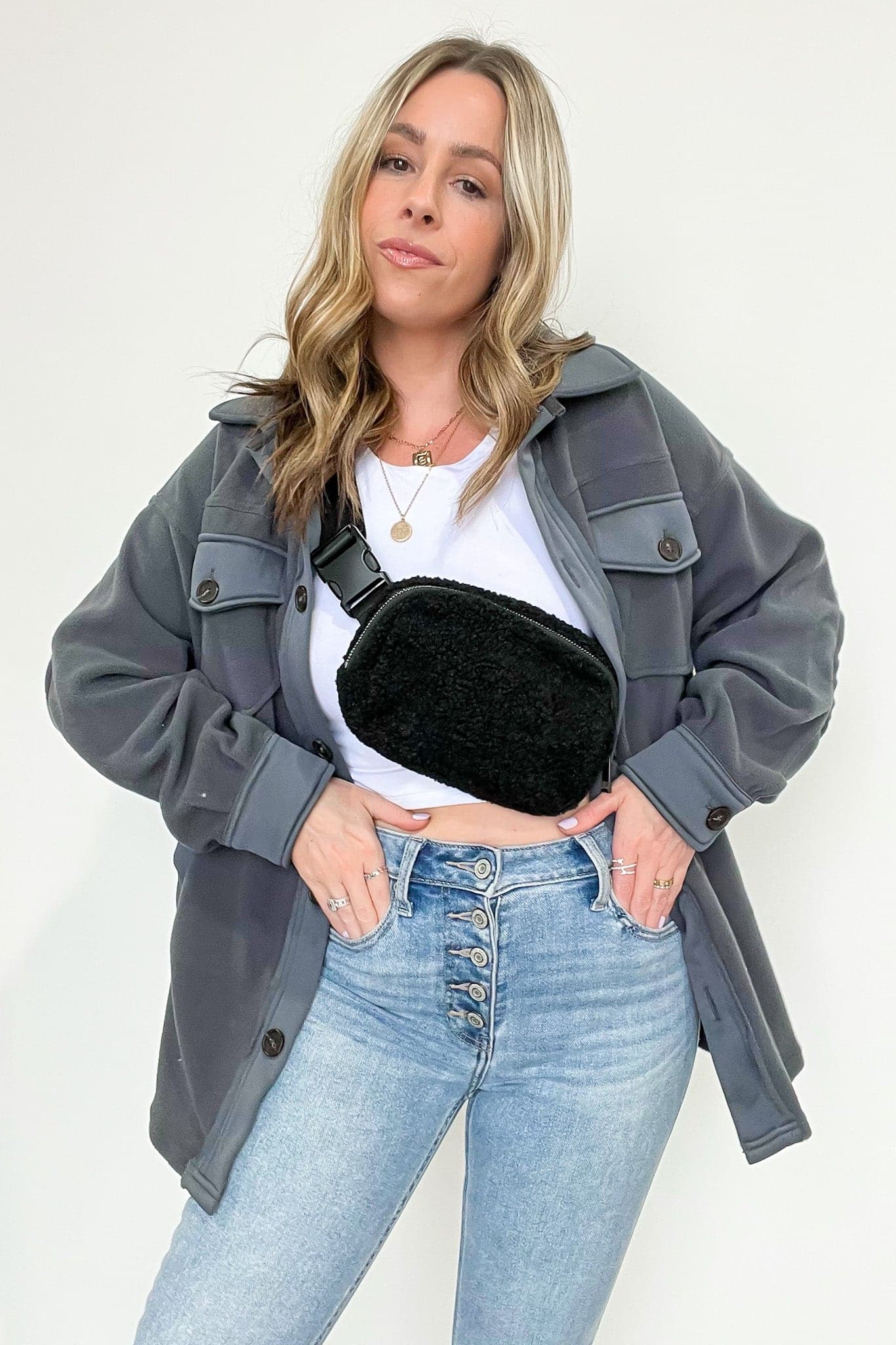 Anywhere Fleece Belt Bag - FINAL SALE - Madison and Mallory