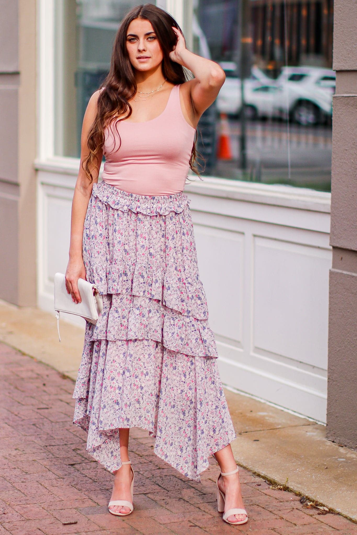  Melody Garden Floral Maxi Skirt - FINAL SALE - Madison and Mallory