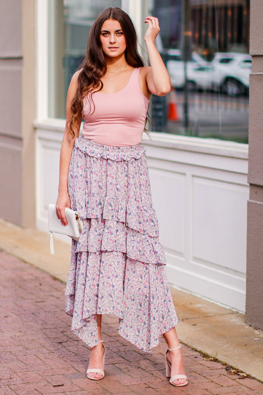  Melody Garden Floral Maxi Skirt - FINAL SALE - Madison and Mallory