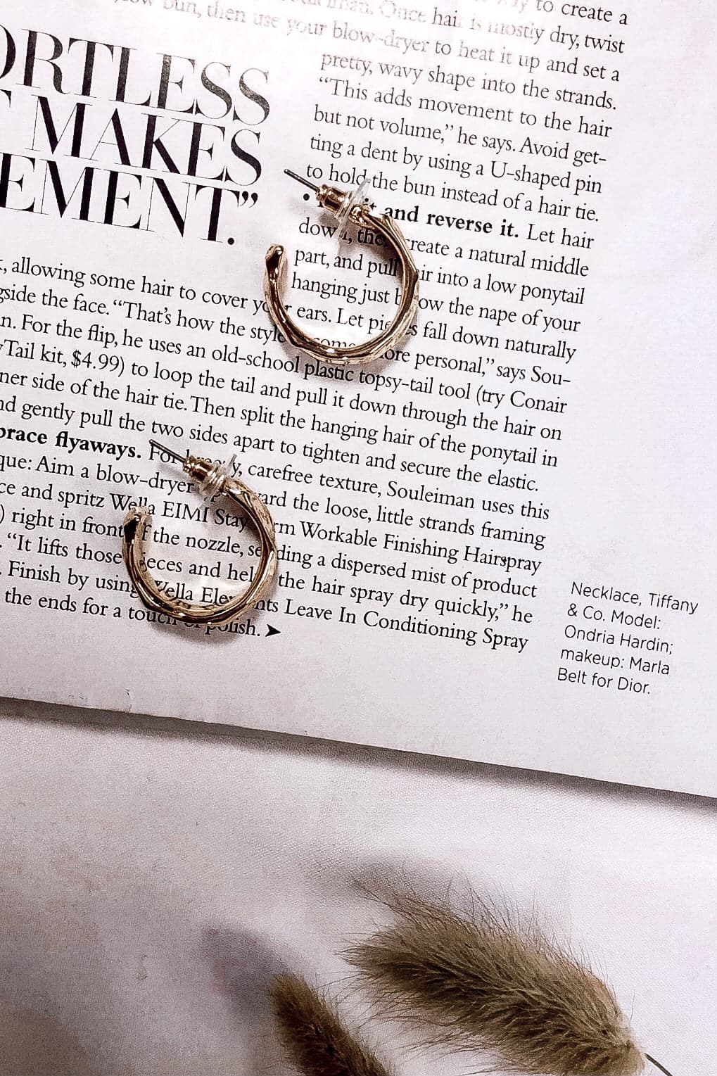 Gold Alcee Detailed Hoop Earrings - Madison and Mallory