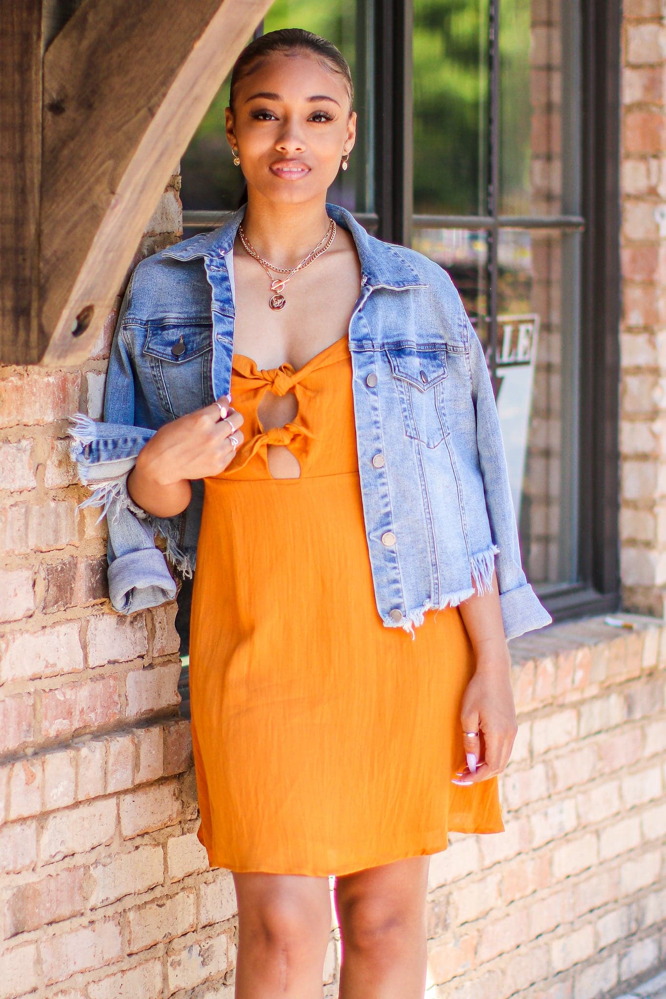  Worth a Tie Cutout Front Dress - FINAL SALE - Madison and Mallory