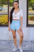  Divya Smocked Waist Flowy Shorts - FINAL SALE - Madison and Mallory