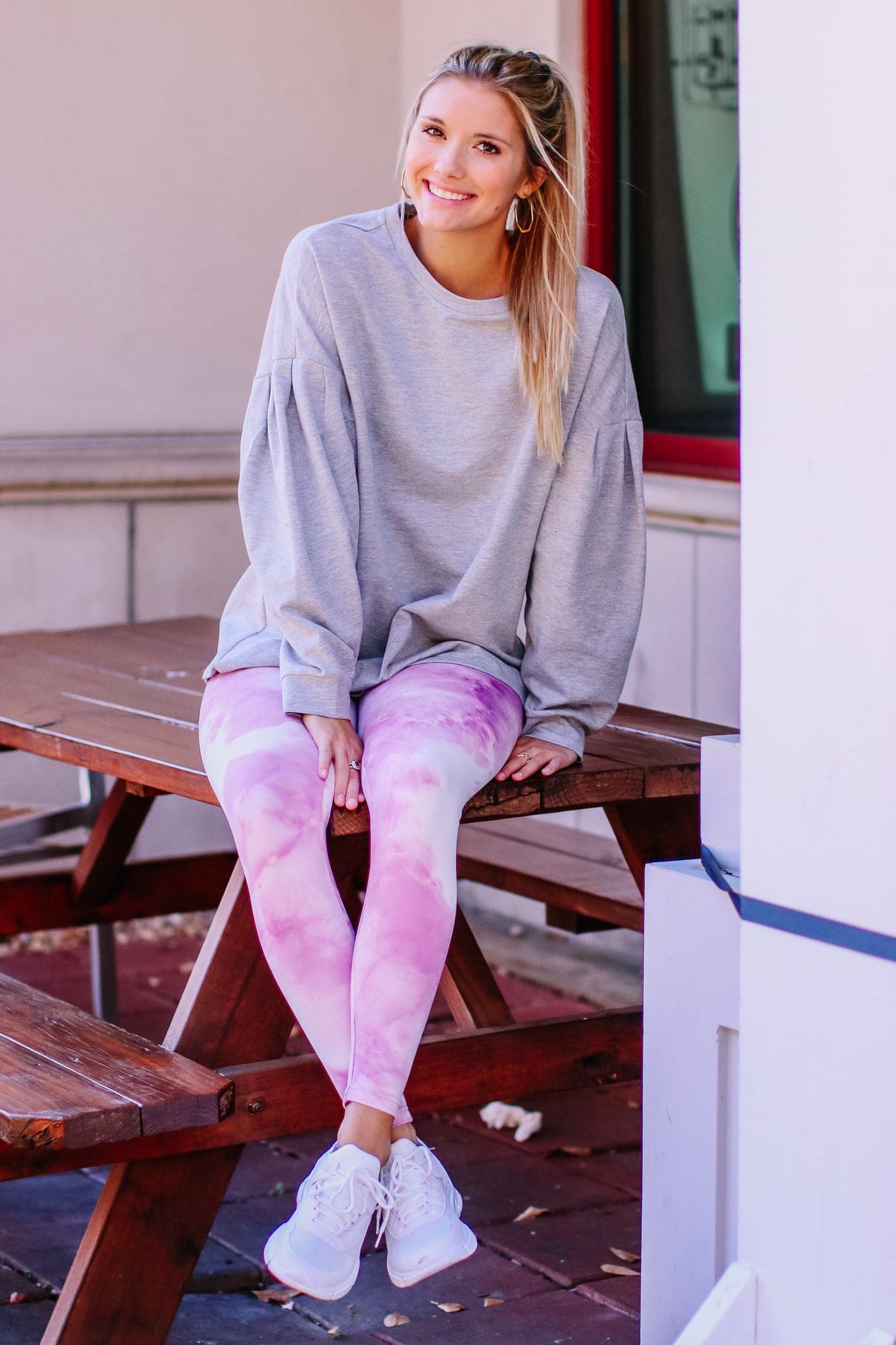  Weekend Plans High Rise Marbled Leggings - FINAL SALE - Madison and Mallory