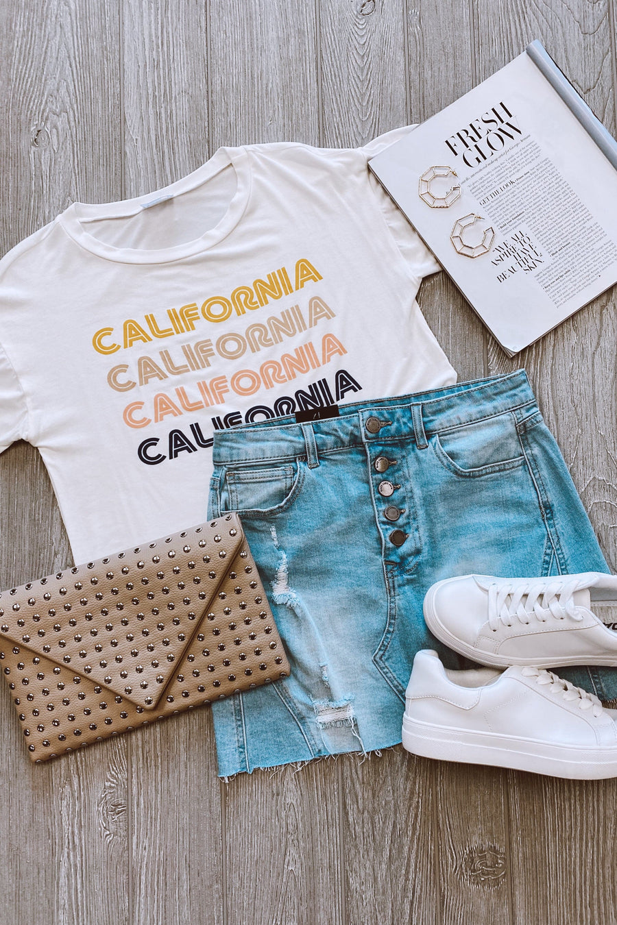  California Vintage Graphic Top - FINAL SALE - Madison and Mallory