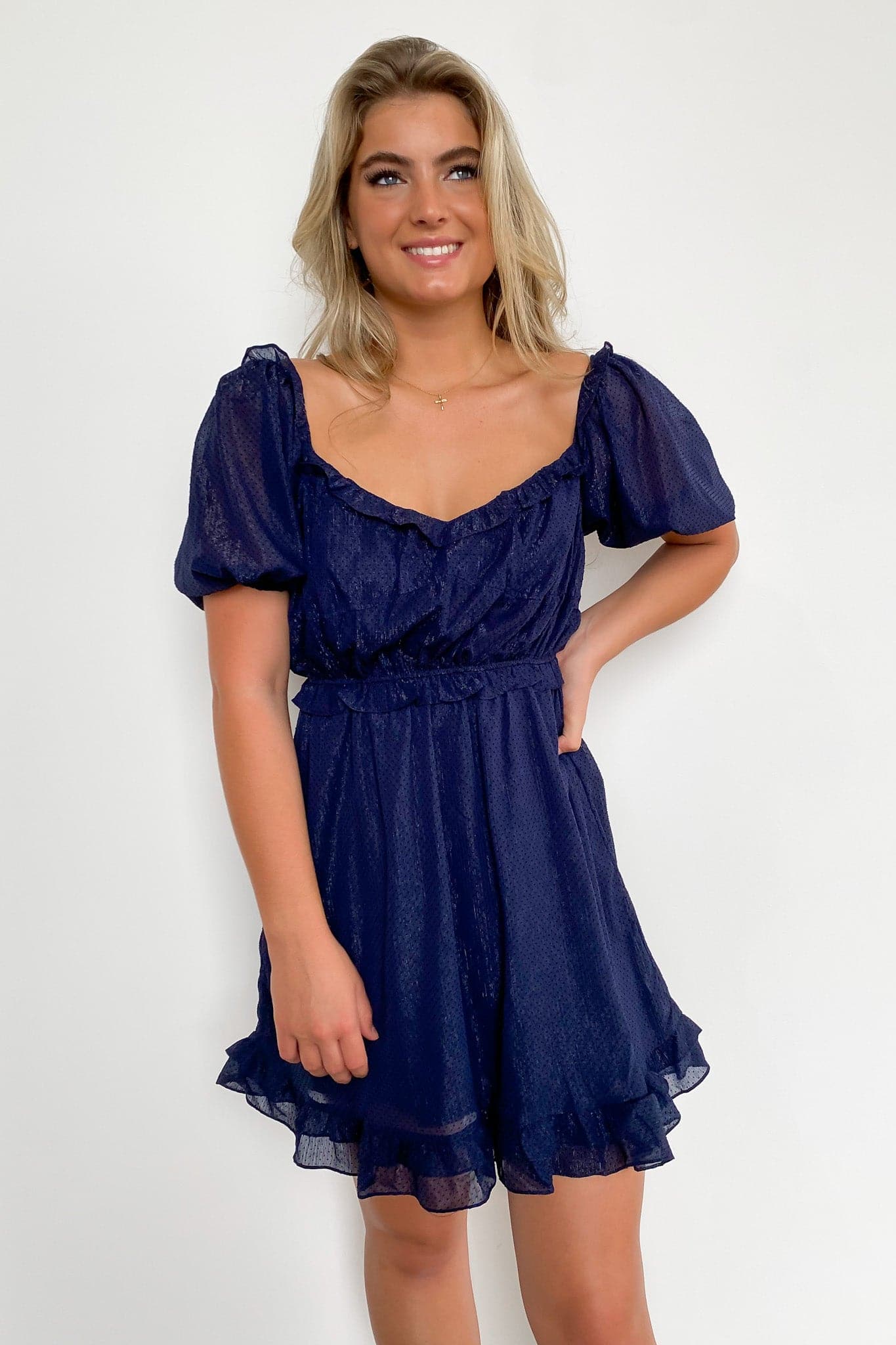  Daria Polka Dot Ruffle Dress - FINAL SALE - Madison and Mallory