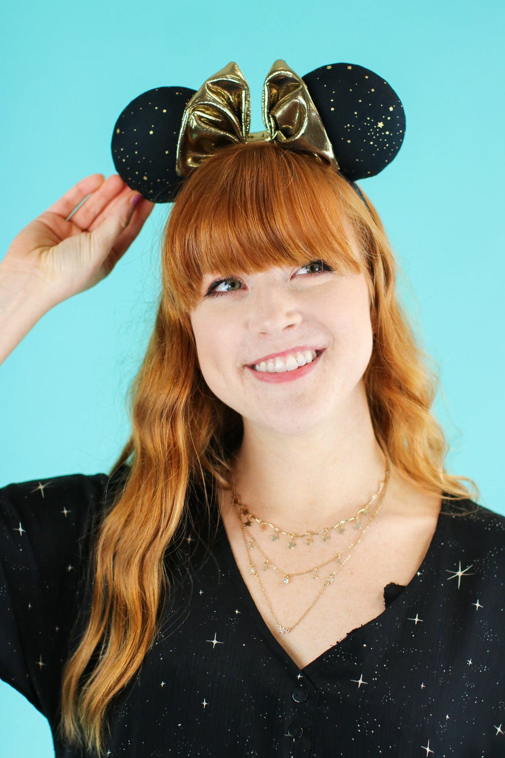 Black Dark Side Star Ears - FINAL SALE - Madison and Mallory
