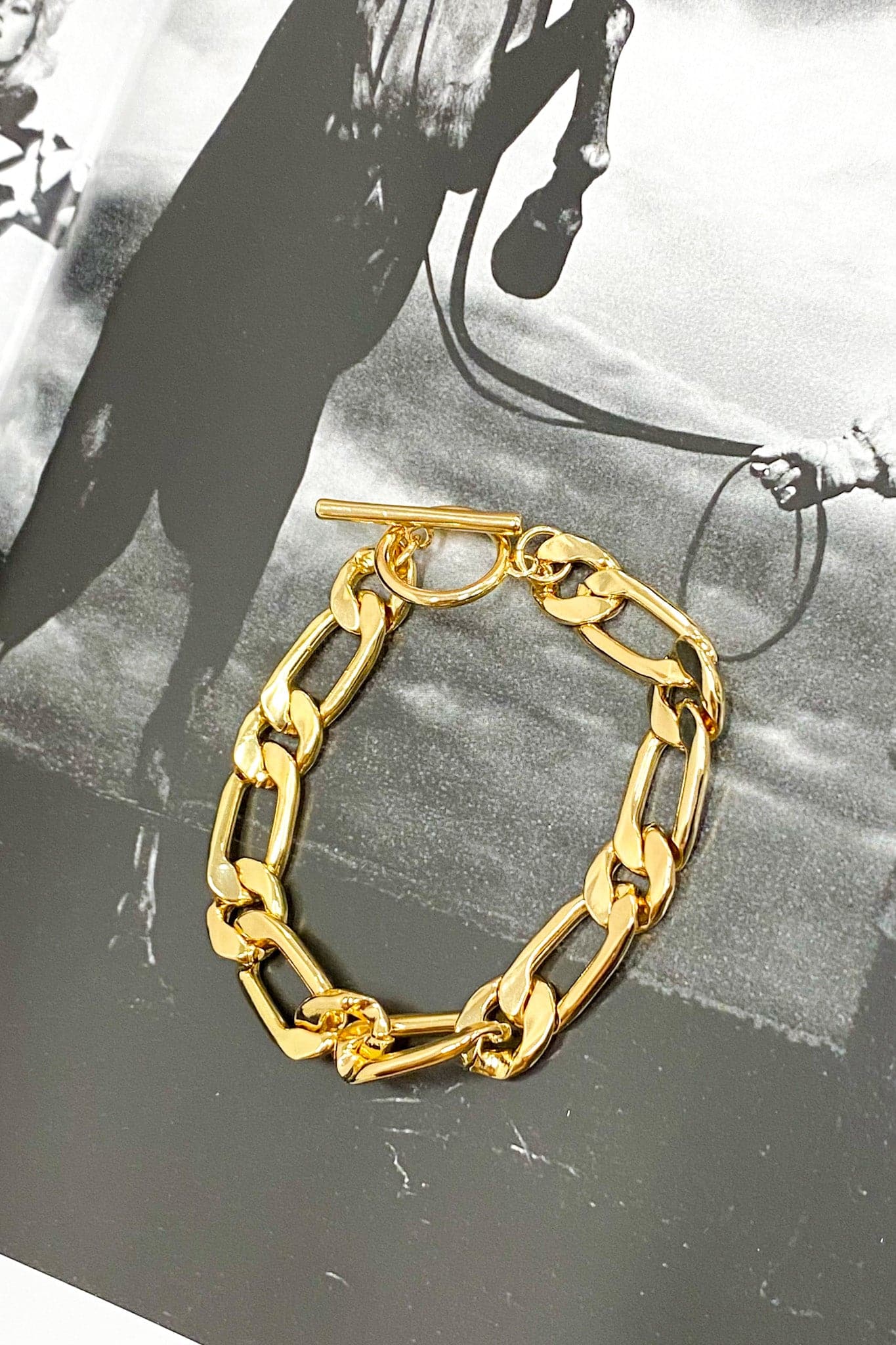 Gold Nezza Chain Link Bracelet - Madison and Mallory