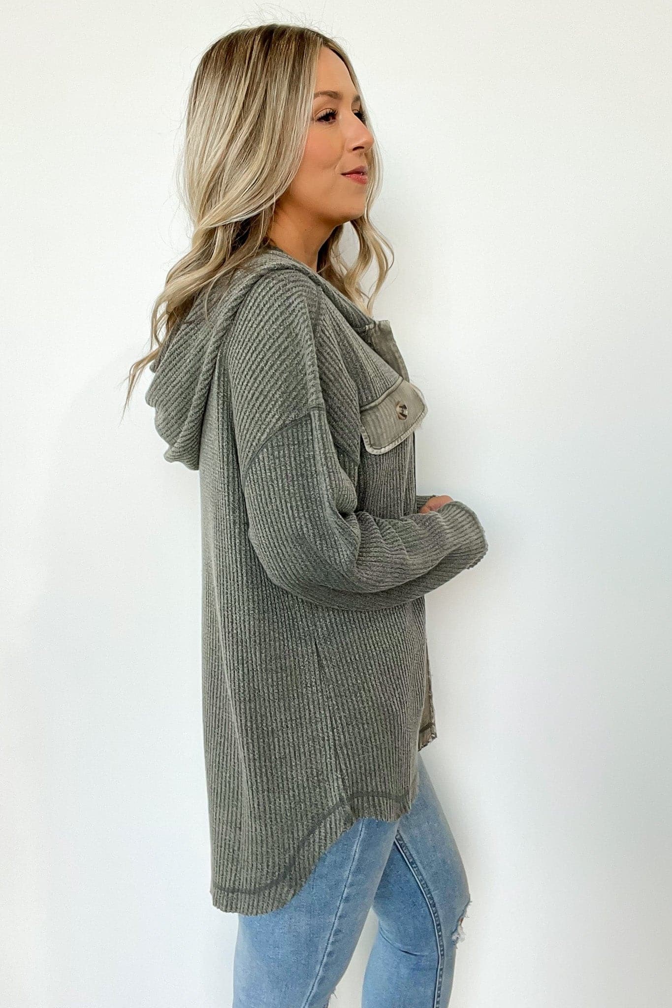  Aurinda Button Down Hooded Shacket - BACK IN STOCK - Madison and Mallory