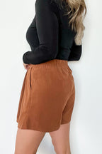  Donia Pleated Corduroy Shorts - FINAL SALE - Madison and Mallory