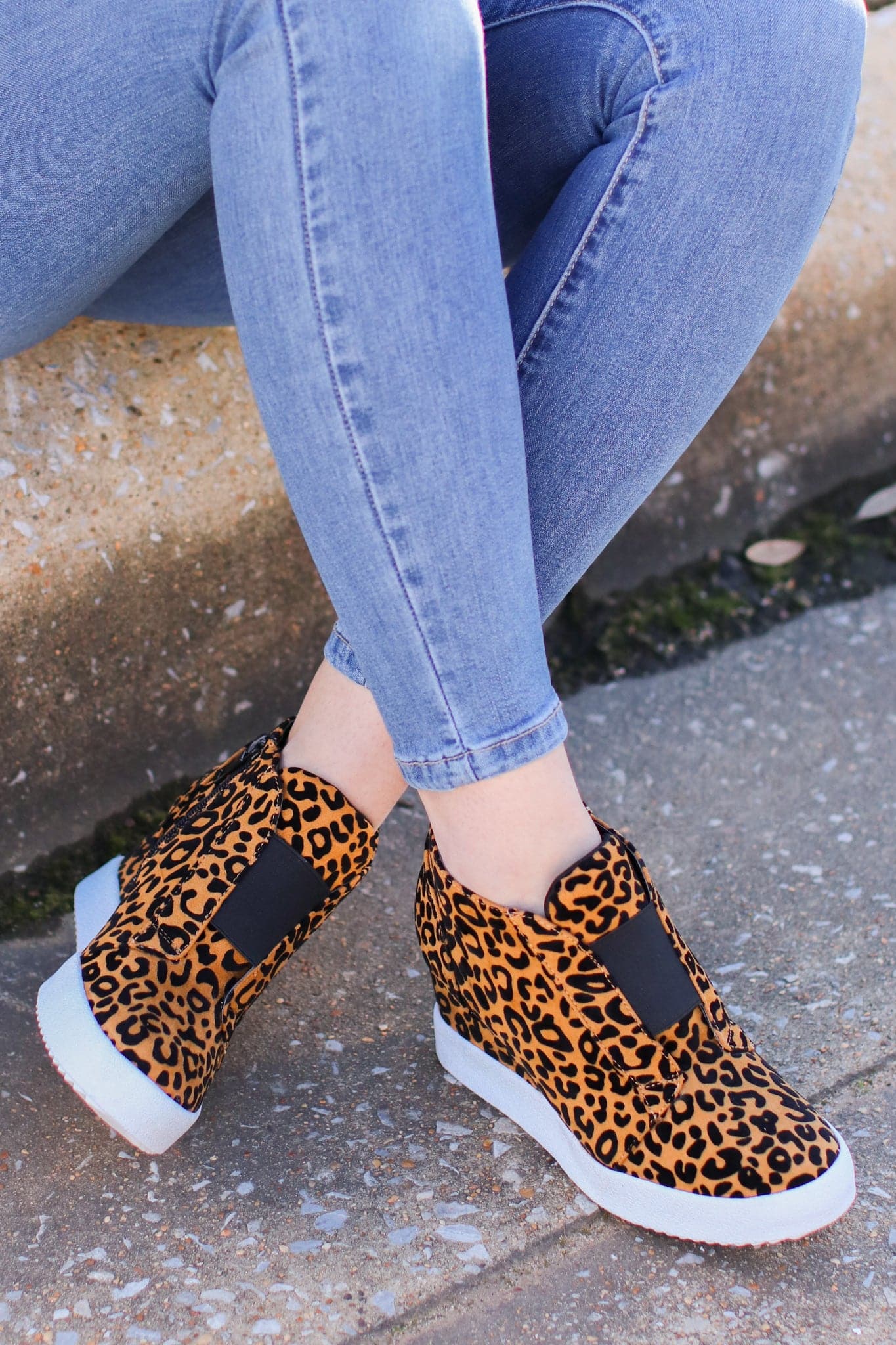 Leopard / 6 Rodina Wedge Sneaker - Leopard - FINAL SALE - Madison and Mallory