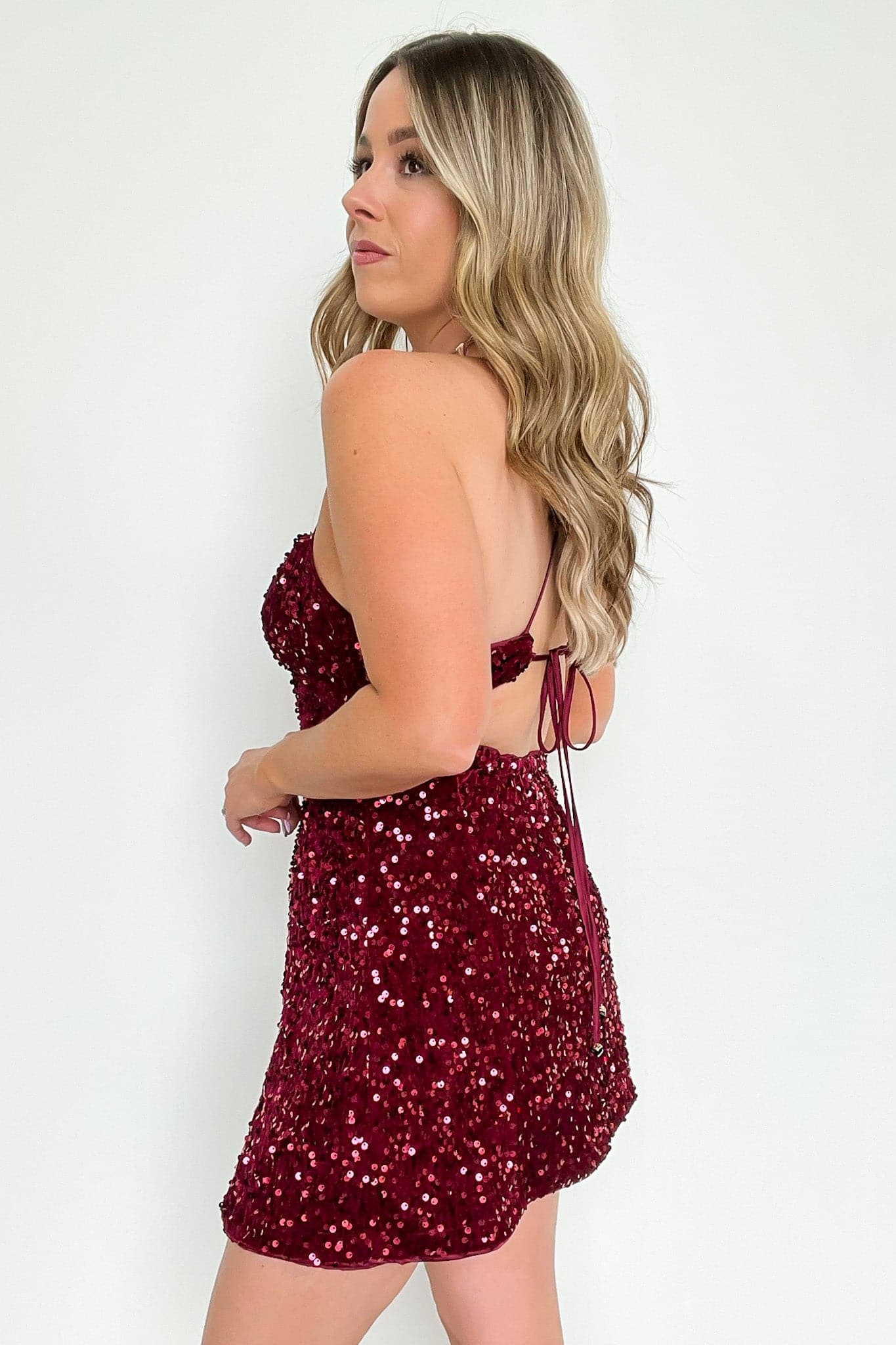  Iconic Arrival Allover Sequin Dress - FINAL SALE - Madison and Mallory