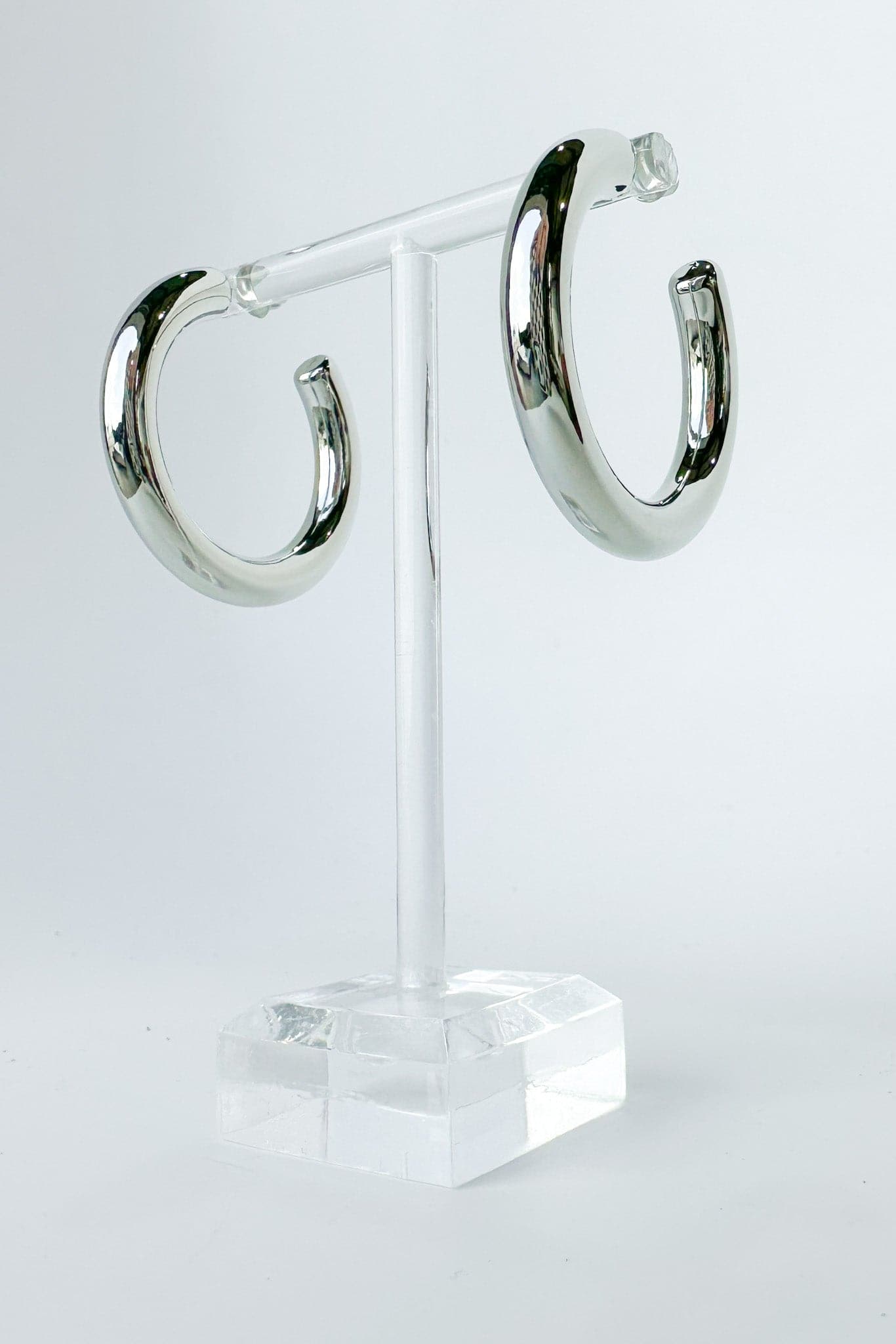 Silver Iconic Entrance Chunky Hoop Earrings - BACK IN STOCK - Madison and Mallory