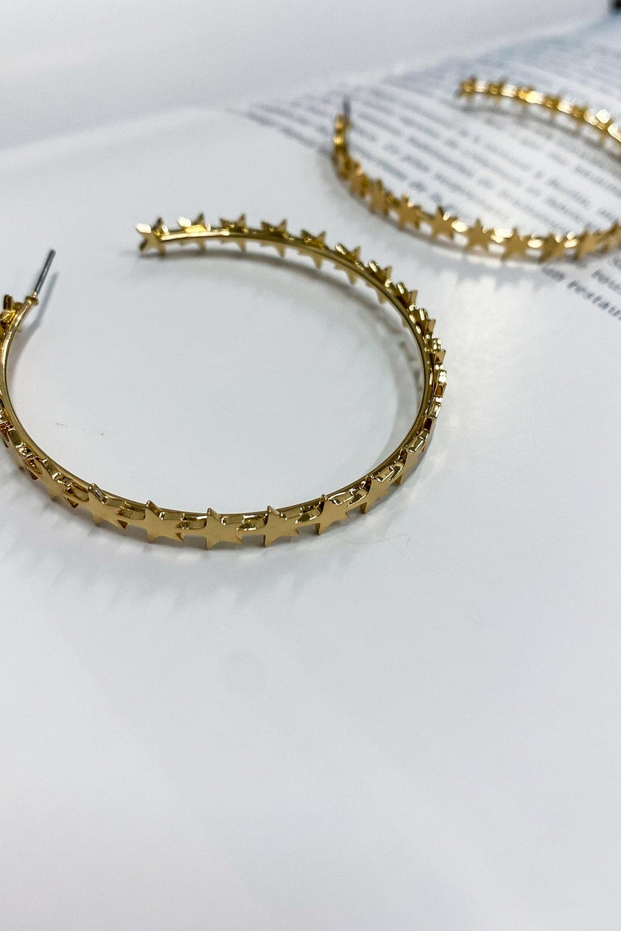Gold Into Infinity Star Hoop Earrings - FINAL SALE - Madison and Mallory