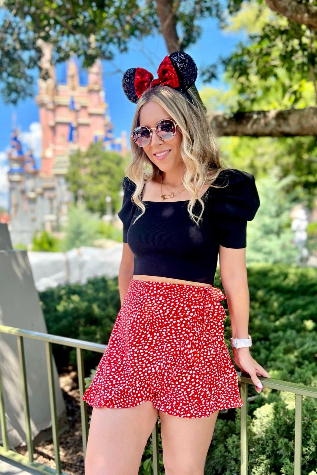  Irresistible Effect Dot Ruffle Wrap Skort - FINAL SALE - Madison and Mallory