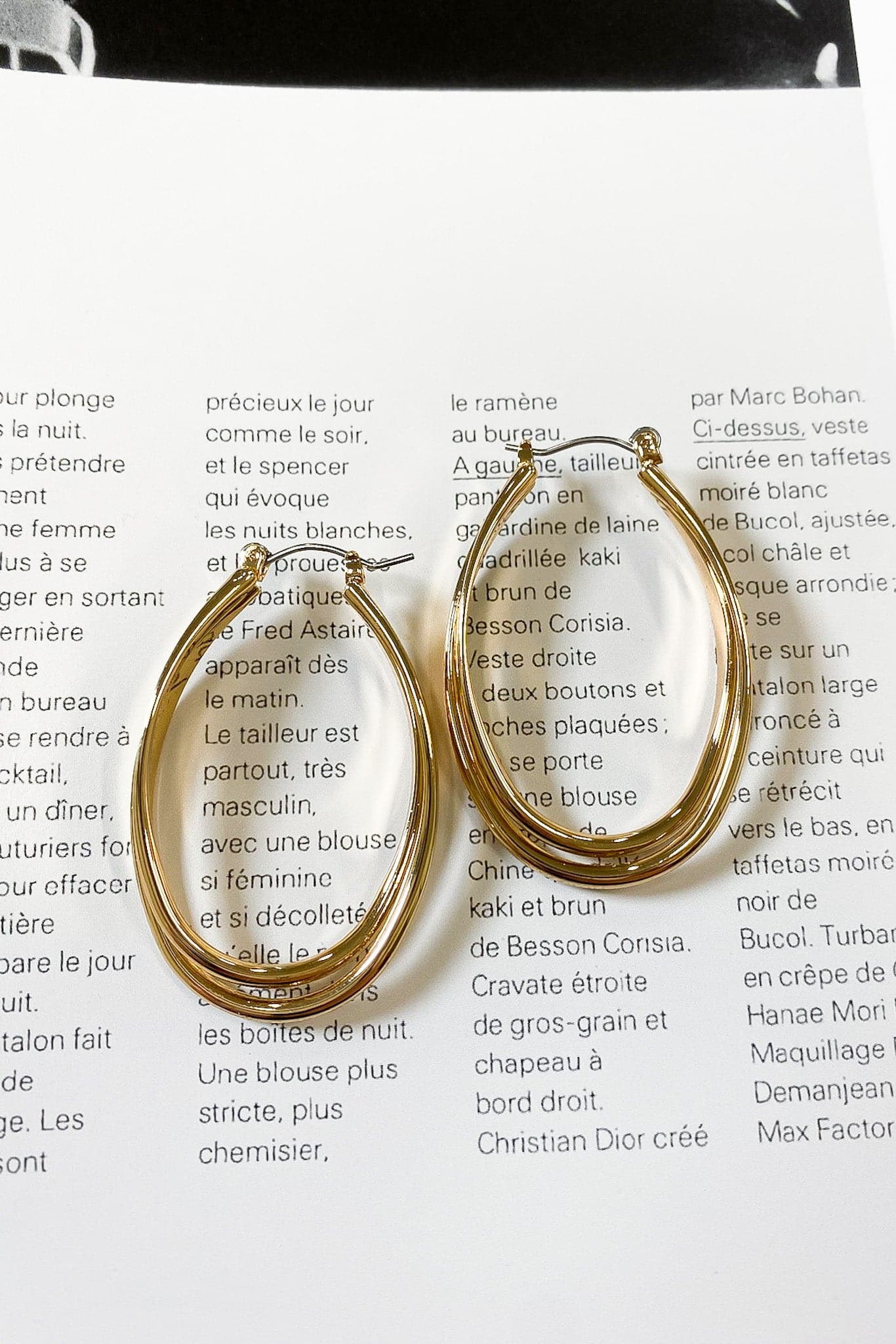 Gold Isabellah Intertwined Hoop Earrings - Madison and Mallory